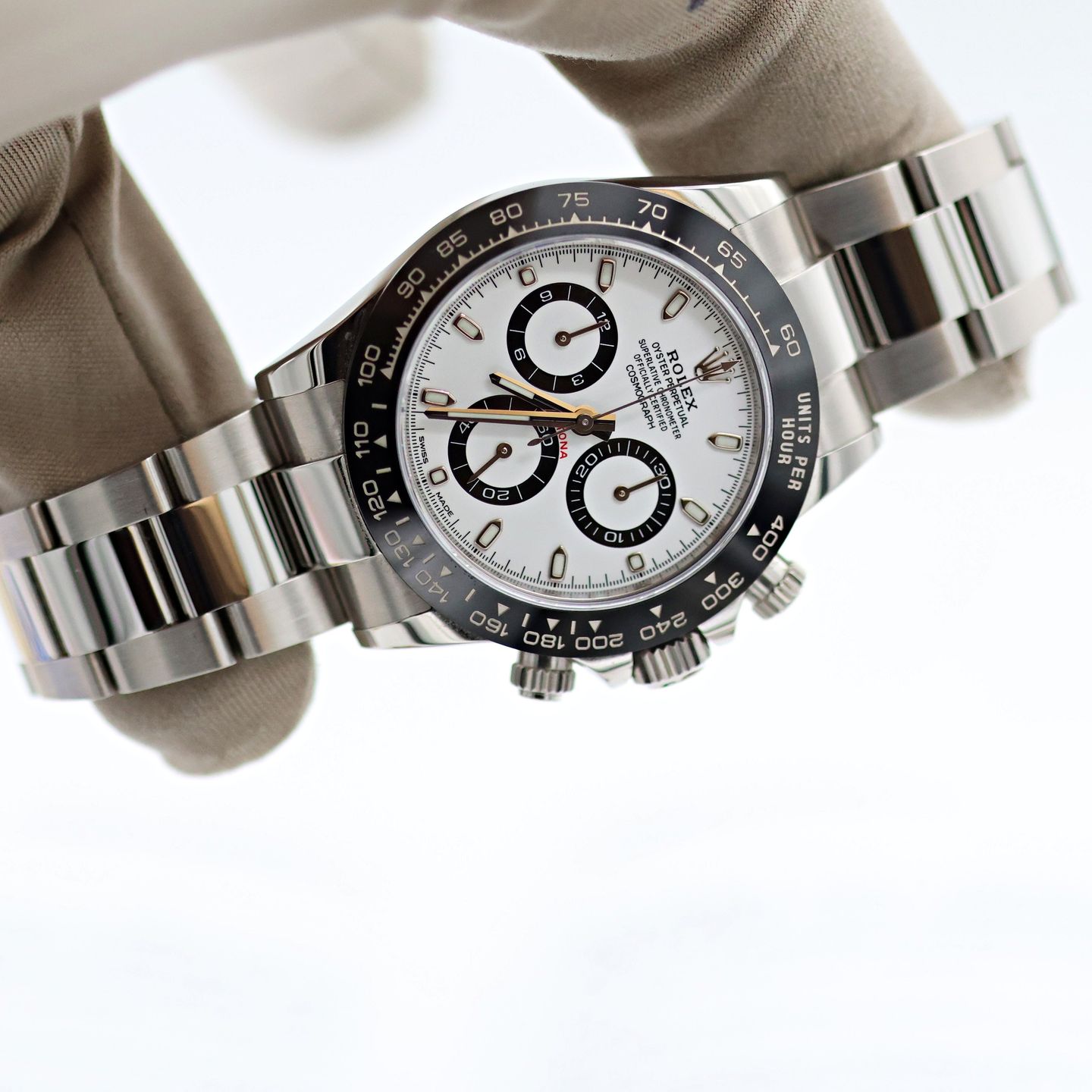 Rolex Daytona 116500LN (Unknown (random serial)) - White dial 40 mm Steel case (7/8)