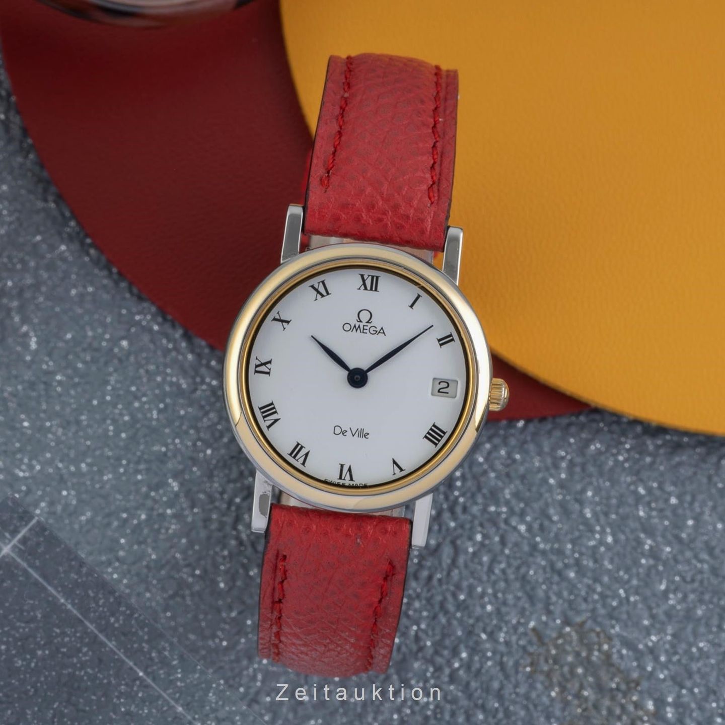 Omega De Ville 596.2379 (Unknown (random serial)) - Gold dial 25 mm Gold/Steel case (3/8)
