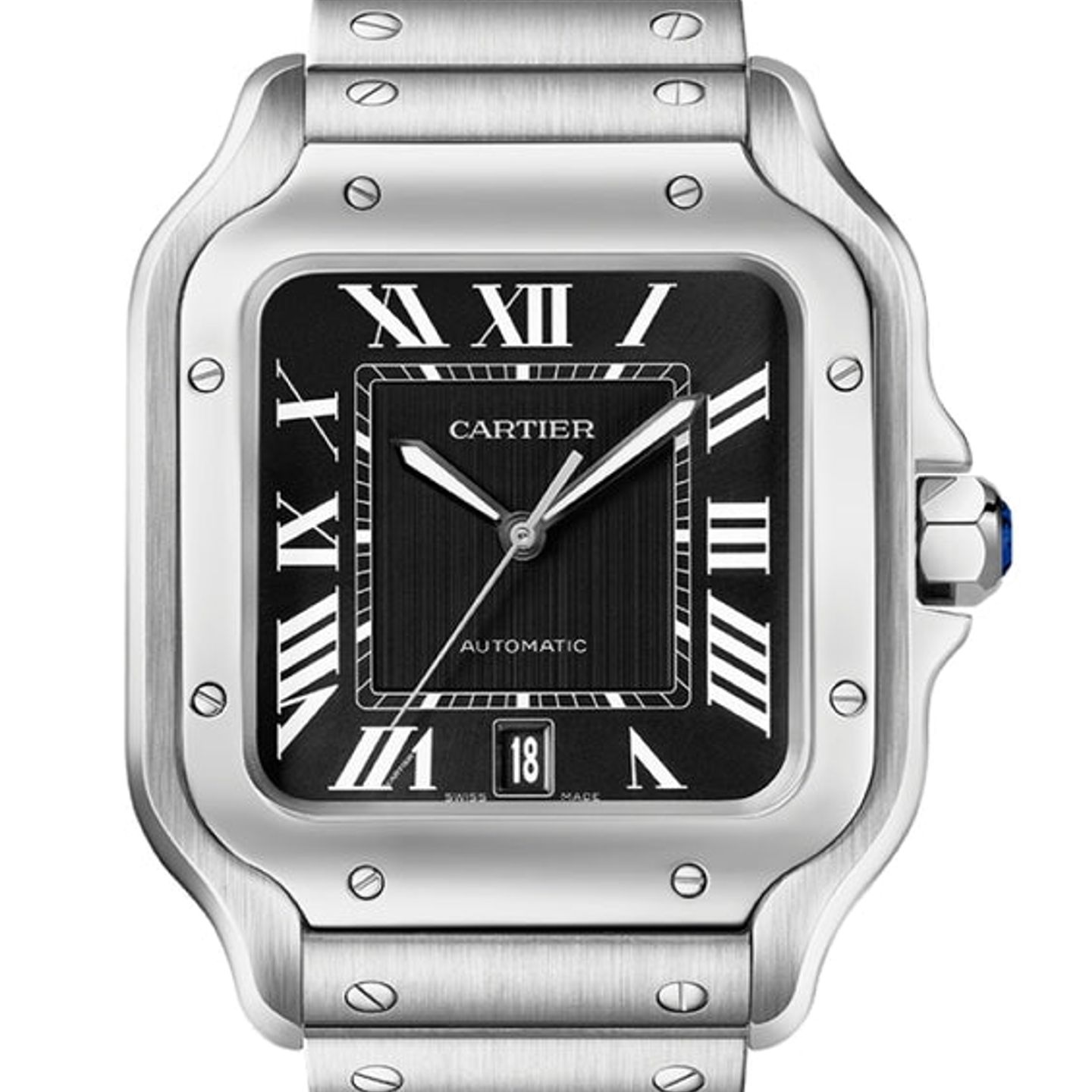 Cartier Santos WSSA0096 (2026) - Black dial 48 mm Steel case (1/1)