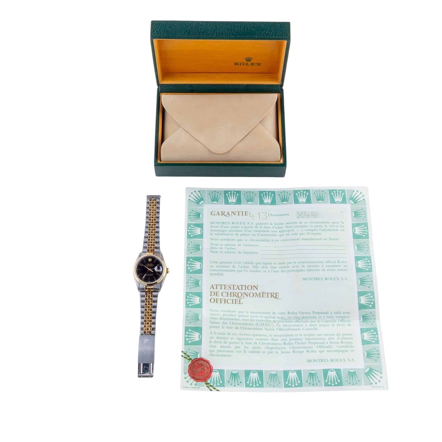 Rolex Datejust 36 16233 (1991) - 36mm Goud/Staal (8/8)