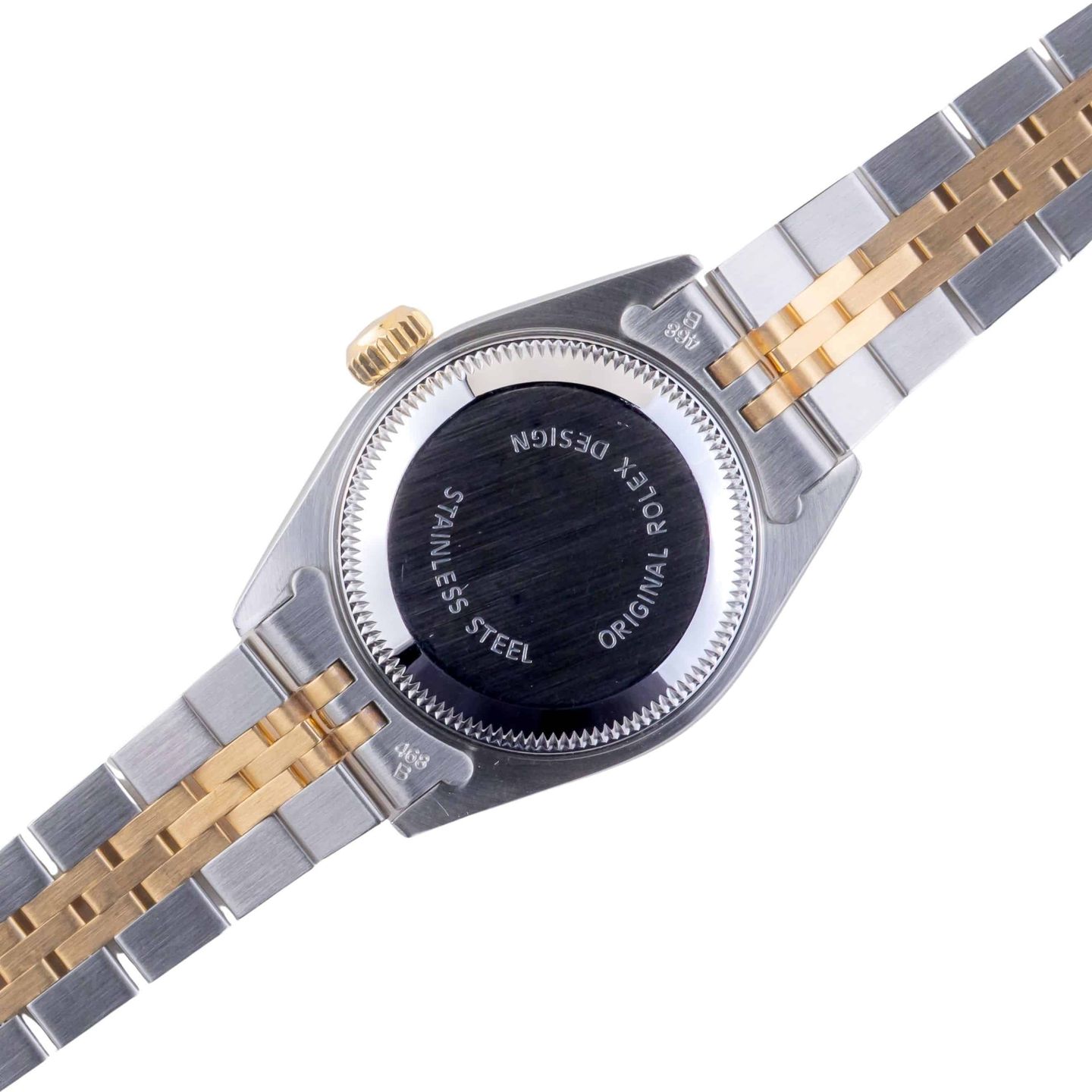 Rolex Lady-Datejust 69173 (1990) - Black dial 26 mm Gold/Steel case (4/8)