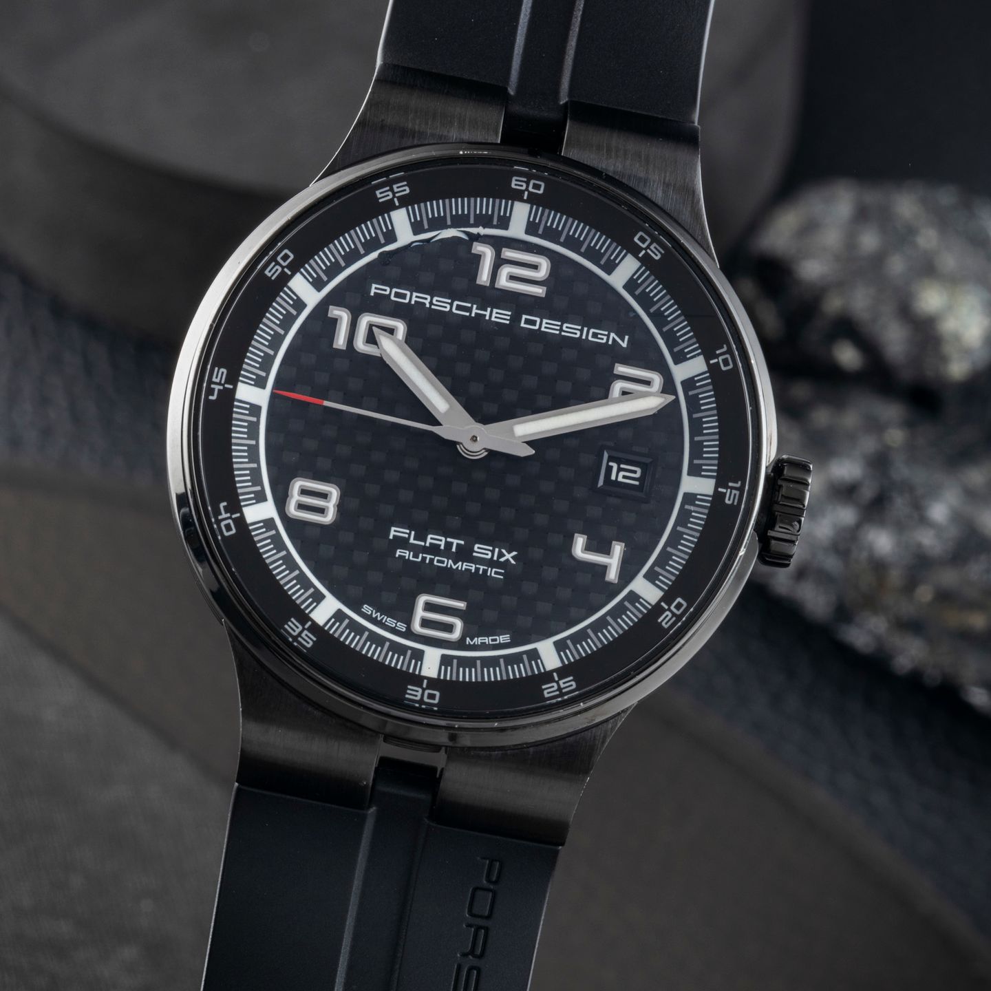 Porsche Design Flat Six P6351.43.04.1254 (2018) - Black dial 40 mm Steel case (3/8)