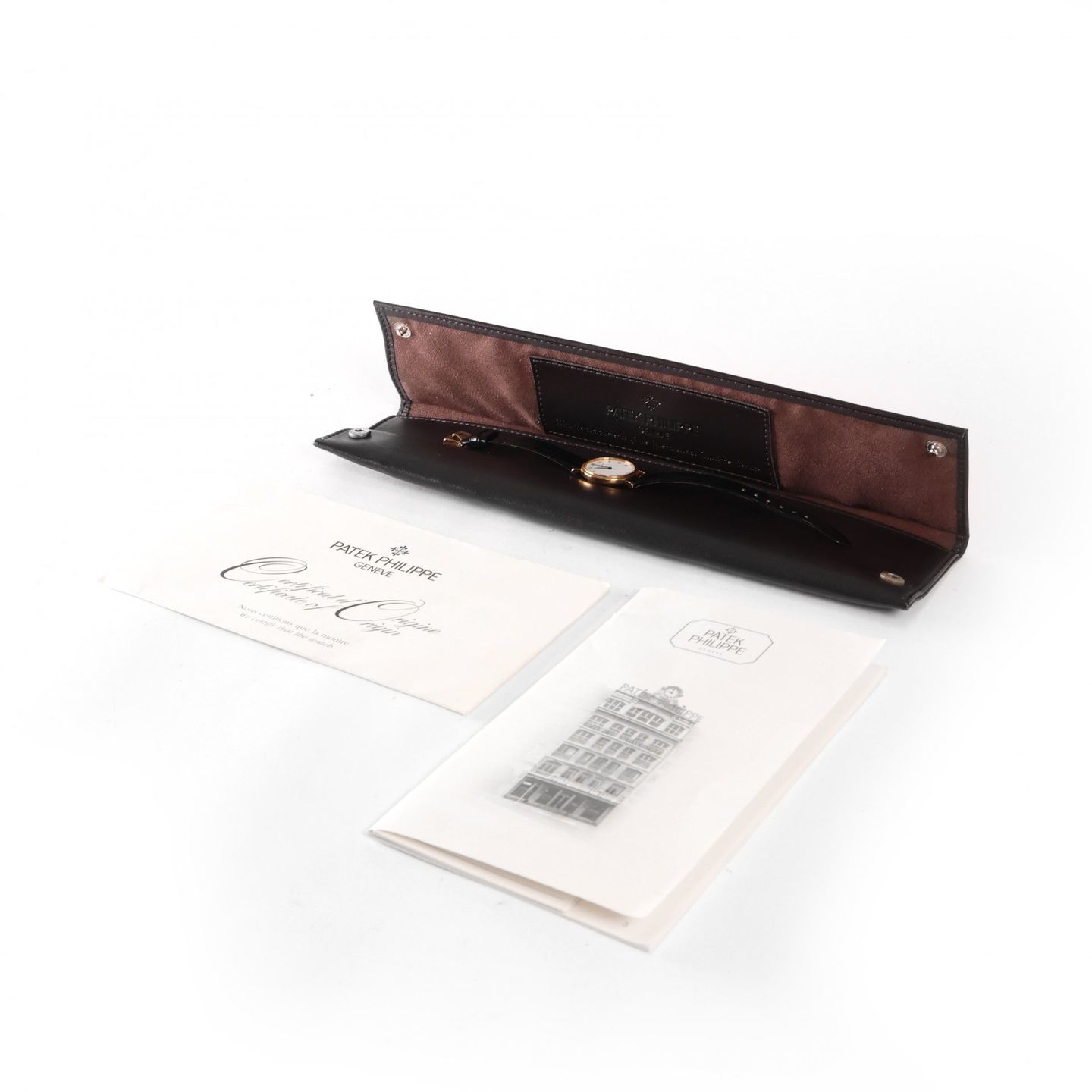 Patek Philippe Calatrava 4819 (2001) - White dial 26 mm Yellow Gold case (3/3)