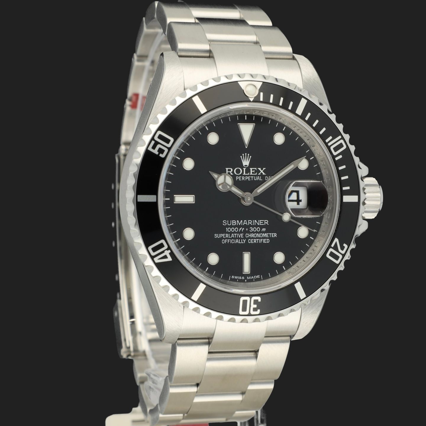 Rolex Submariner Date 16610 (2007) - Black dial 40 mm Steel case (4/8)