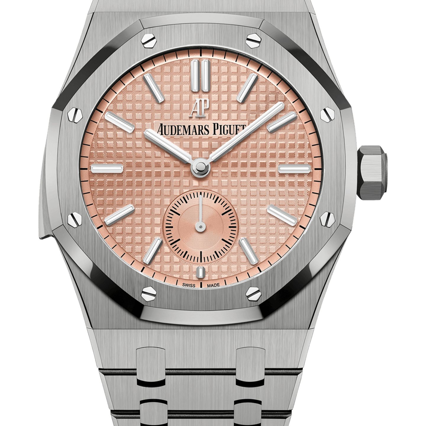 Audemars Piguet Royal Oak 26591TI.OO.1252TI.02 (2025) - Pink dial 42 mm Titanium case (1/1)