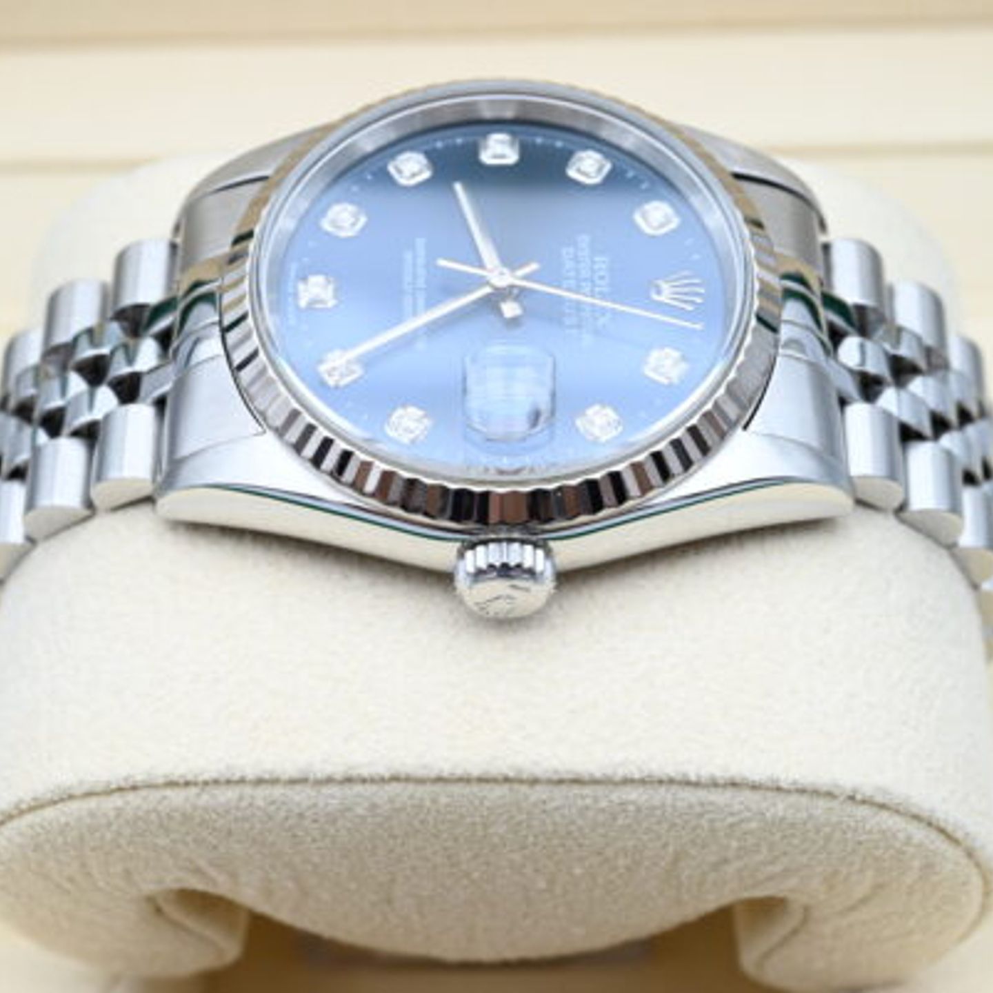 Rolex Datejust 36 16234 (1995) - Blauw wijzerplaat 36mm Staal (5/8)