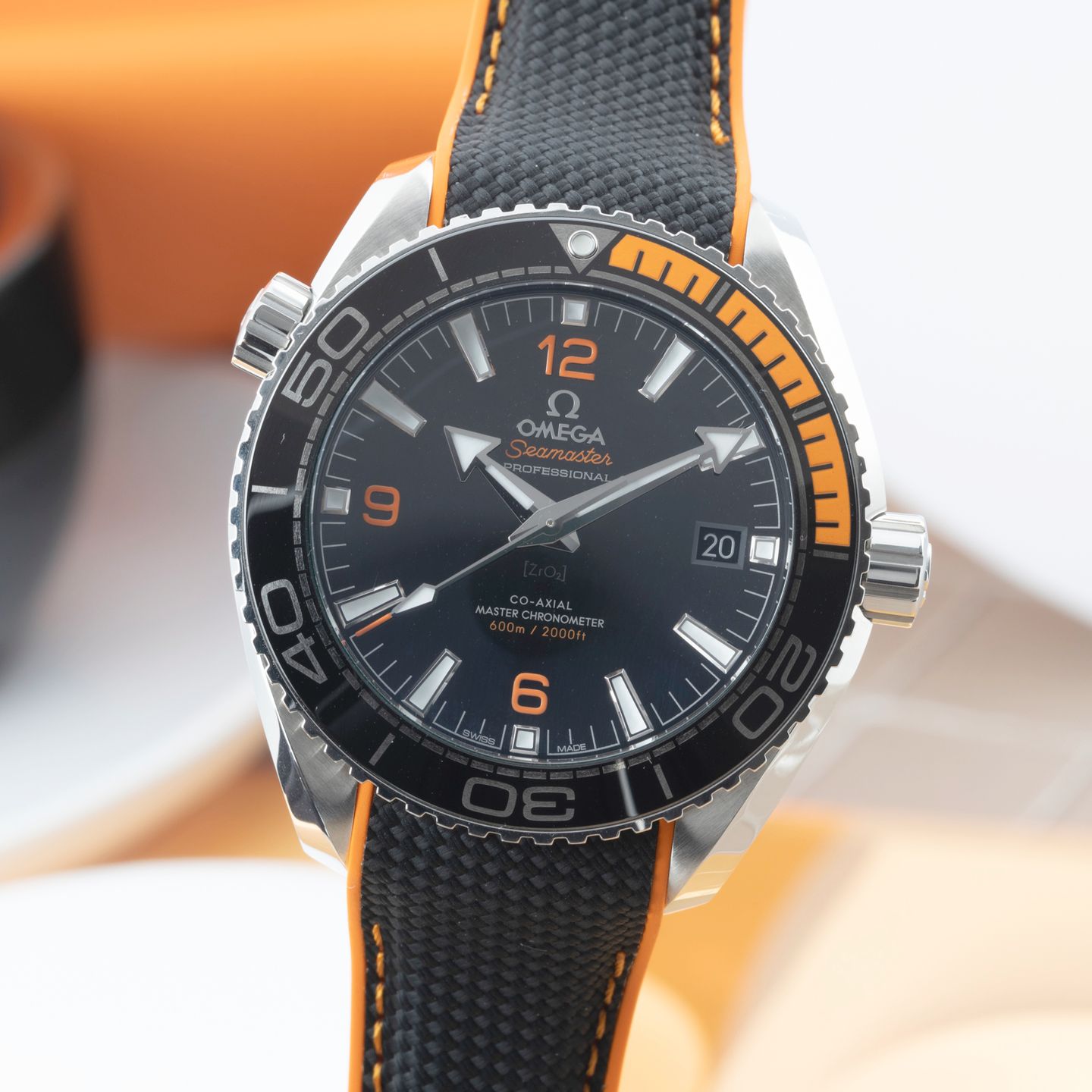 Omega Seamaster Planet Ocean 215.32.44.21.01.001 (Onbekend (willekeurig serienummer)) - Zwart wijzerplaat 44mm Staal (3/8)