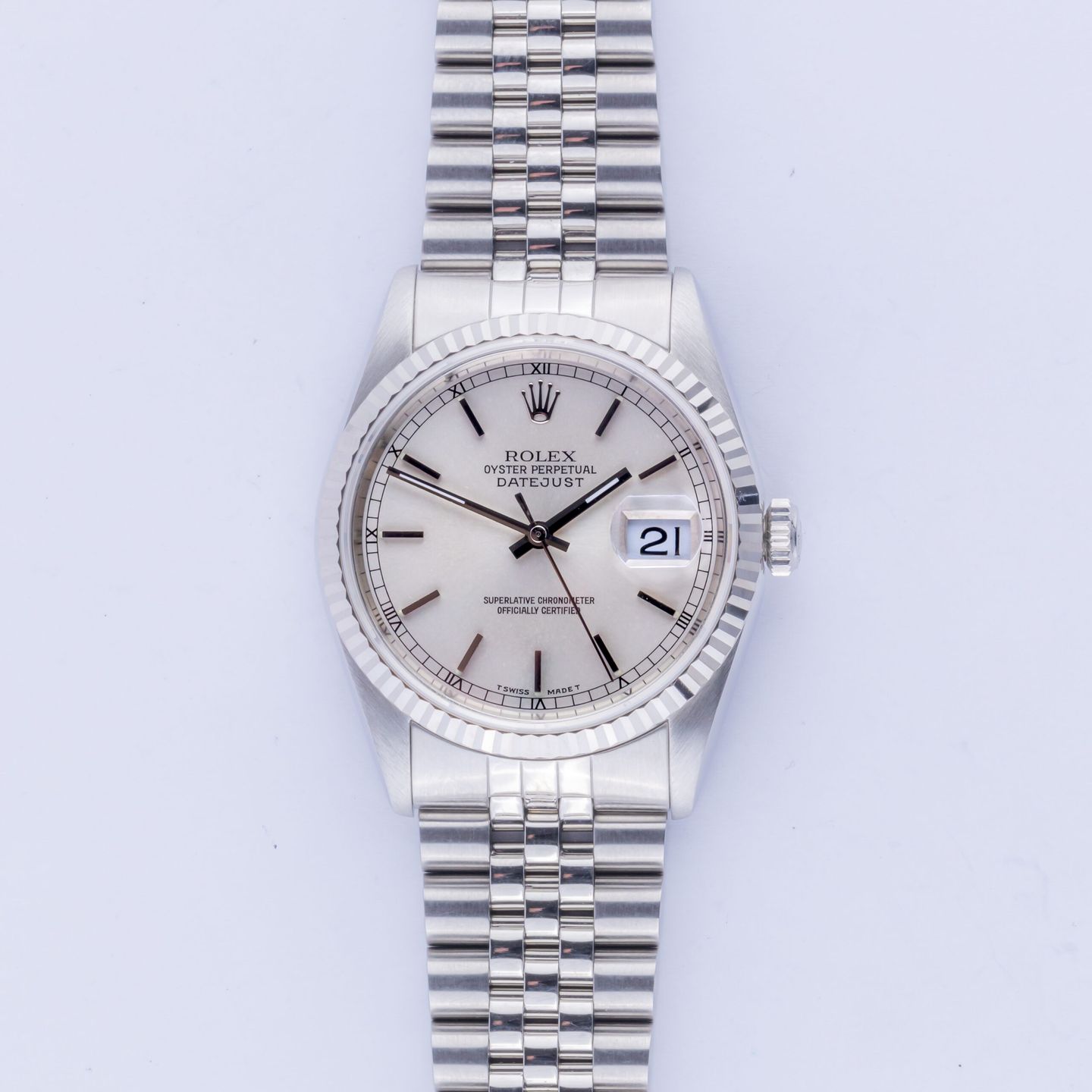 Rolex Datejust 36 16234 (1995) - Silver dial 36 mm Steel case (3/8)