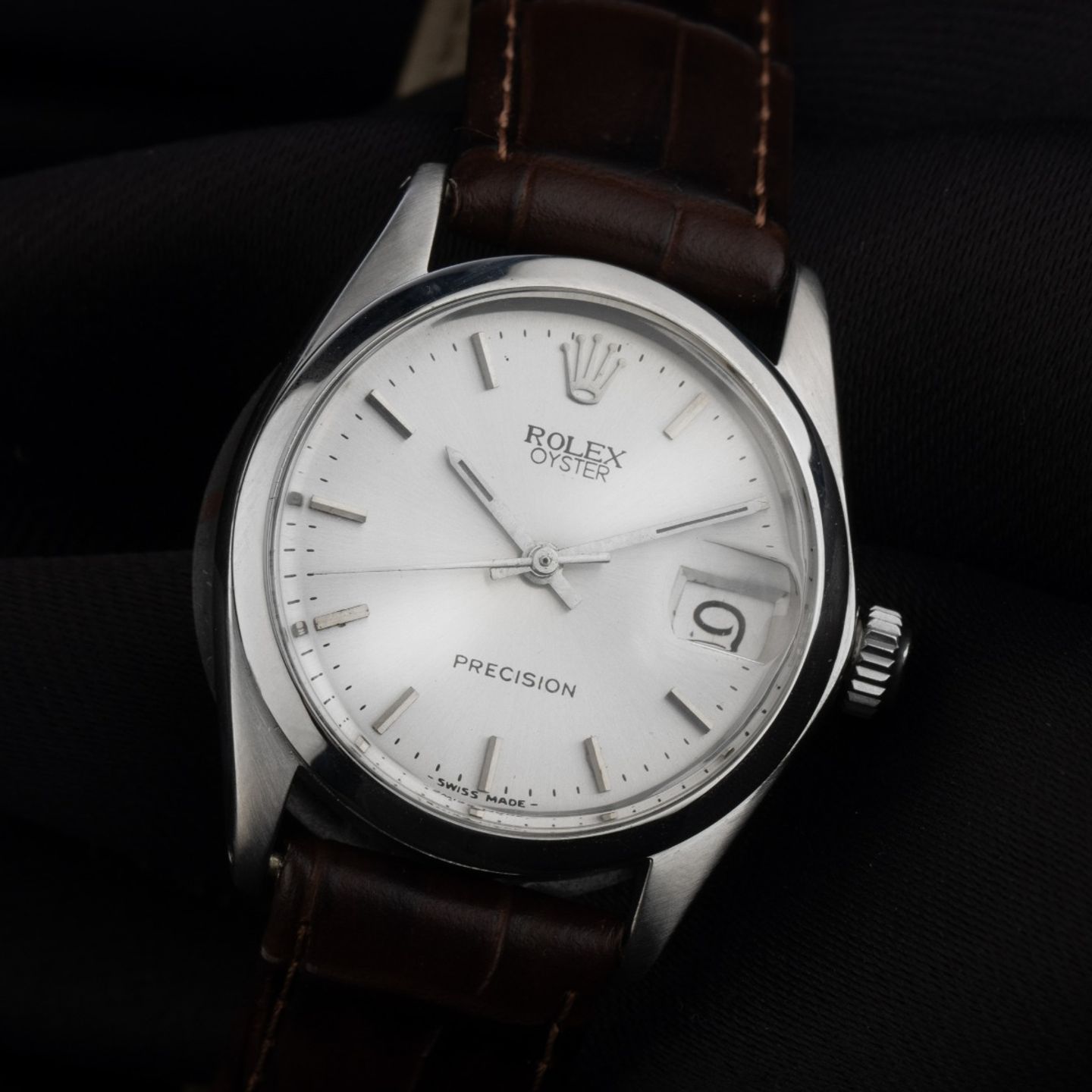 Rolex Oyster Precision 6466 (1973) - Silver dial 36 mm Steel case (3/8)