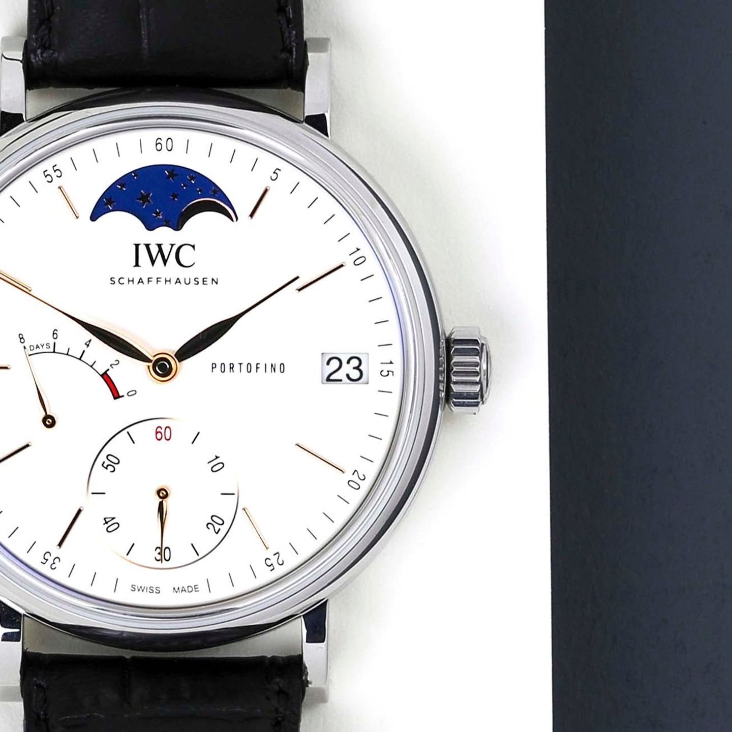 IWC Portofino Hand-Wound IW516401 (2019) - Zilver wijzerplaat 45mm Staal (4/8)