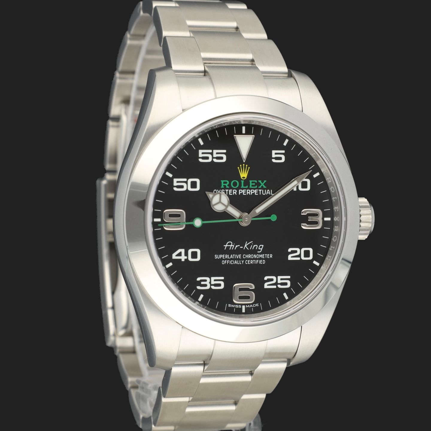Rolex Air-King 116900 (2021) - Black dial 40 mm Steel case (4/8)