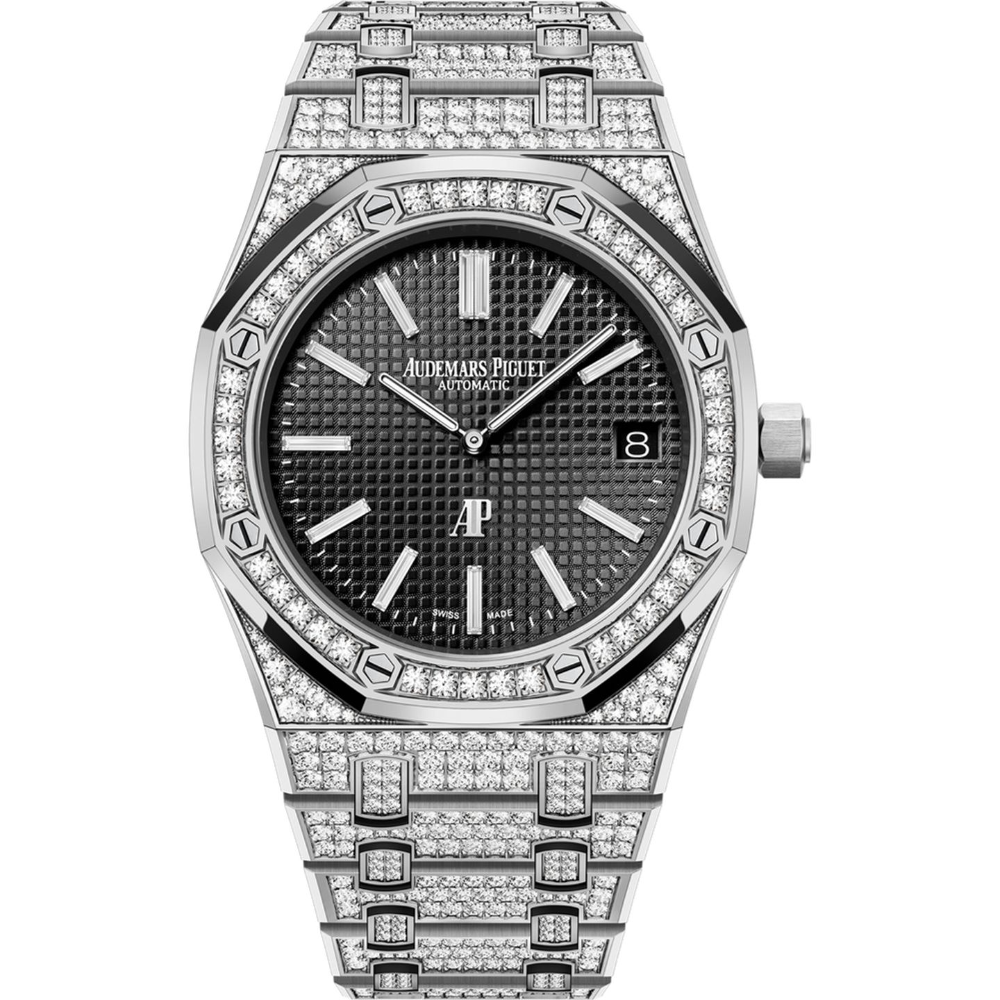 Audemars Piguet Royal Oak Jumbo 15202BC.ZZ.1241BC.03 (2025) - Zwart wijzerplaat 39mm Witgoud (1/1)