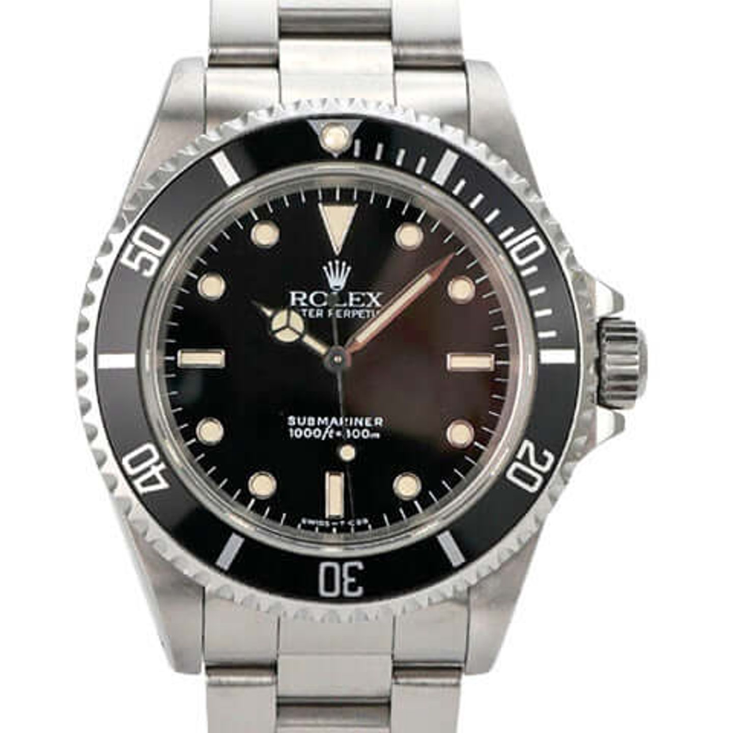 Rolex Submariner No Date 14060 (1996) - Black dial 40 mm Steel case (1/8)