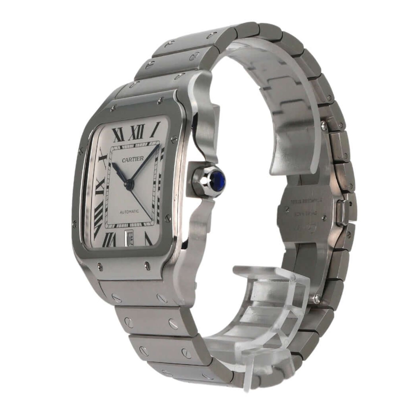 Cartier Santos WSSA0018 (2024) - Zilver wijzerplaat 40mm Staal (4/8)