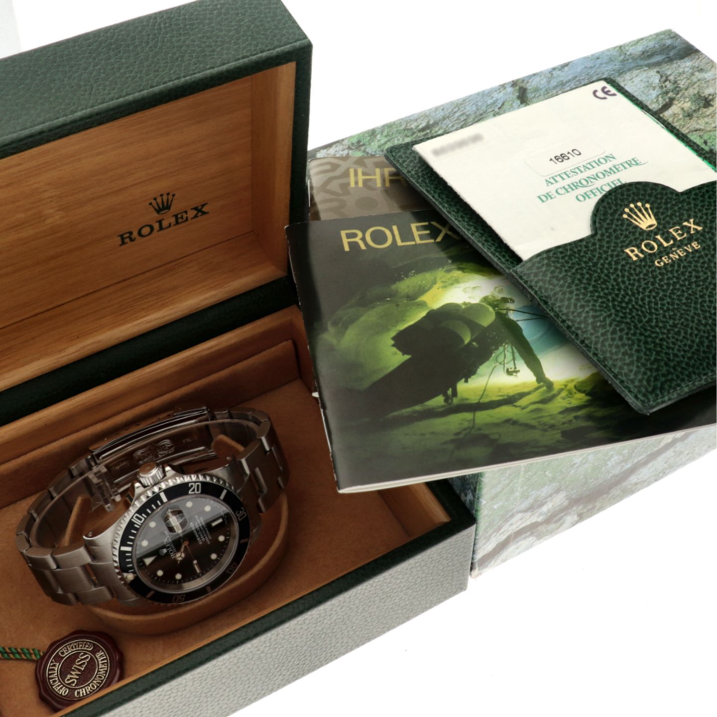 Rolex Submariner Date 16610 (2002) - Black dial 40 mm Steel case (6/6)