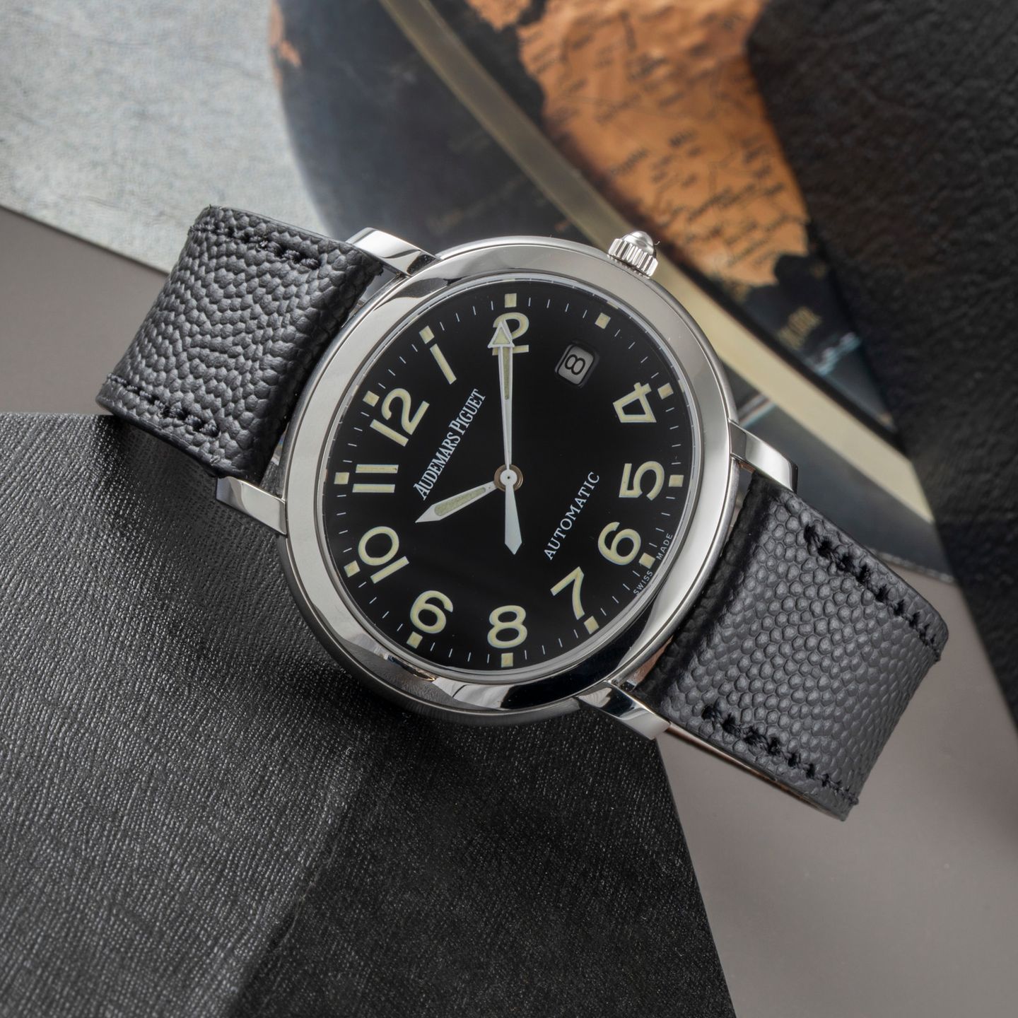 Audemars Piguet Millenary 15016ST.CO.D080VS.01 (2005) - Zwart wijzerplaat 35mm Staal (2/8)