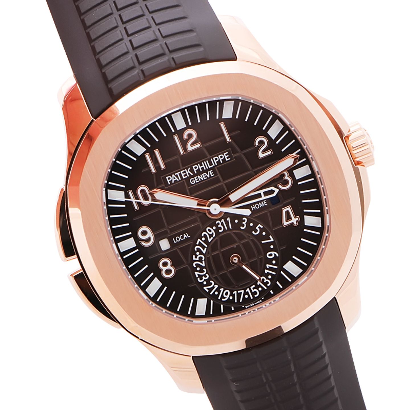 Patek Philippe Aquanaut 5164R-001 (2023) - Bruin wijzerplaat 41mm Roségoud (3/5)