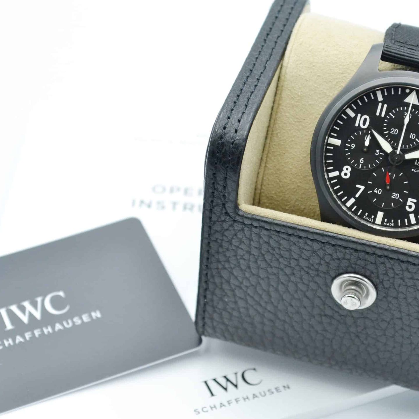 IWC Pilot Chronograph Top Gun IW389101 (2020) - Black dial 45 mm Ceramic case (7/7)