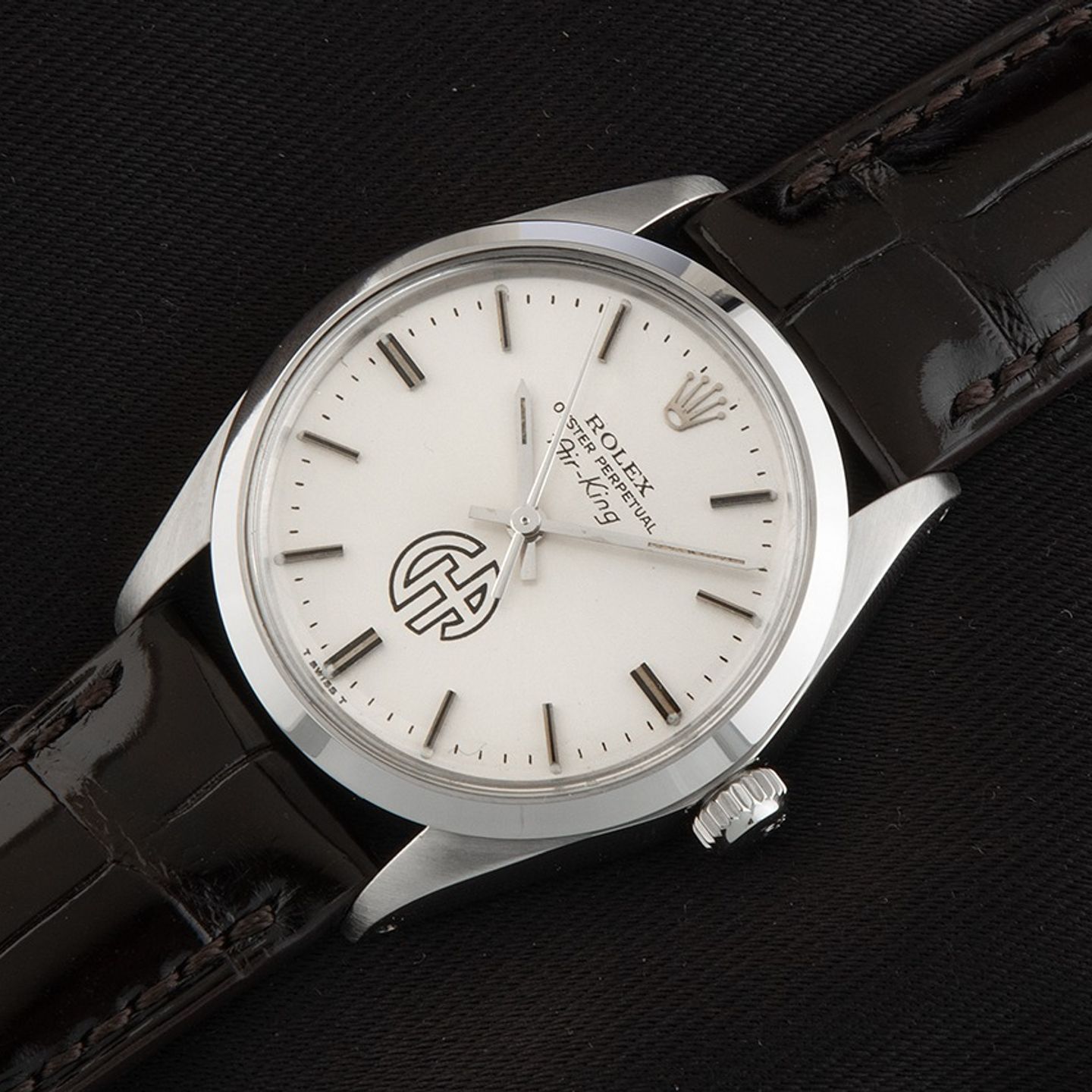 Rolex Air-King 5500 (1979) - Zilver wijzerplaat 34mm Staal (3/8)