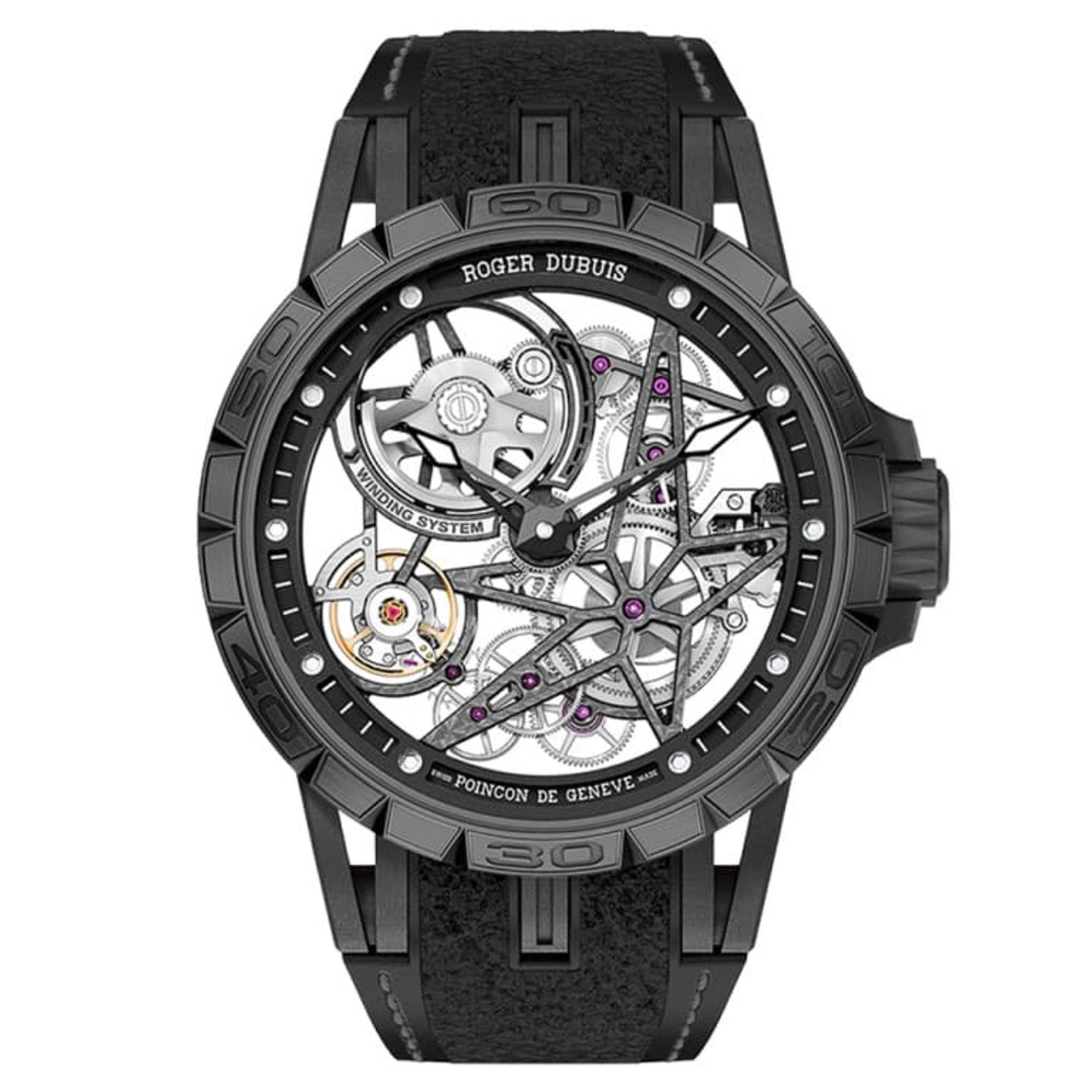 Roger Dubuis Excalibur RDDBEX0826 (2022) - Transparent dial 45 mm Titanium case (1/1)