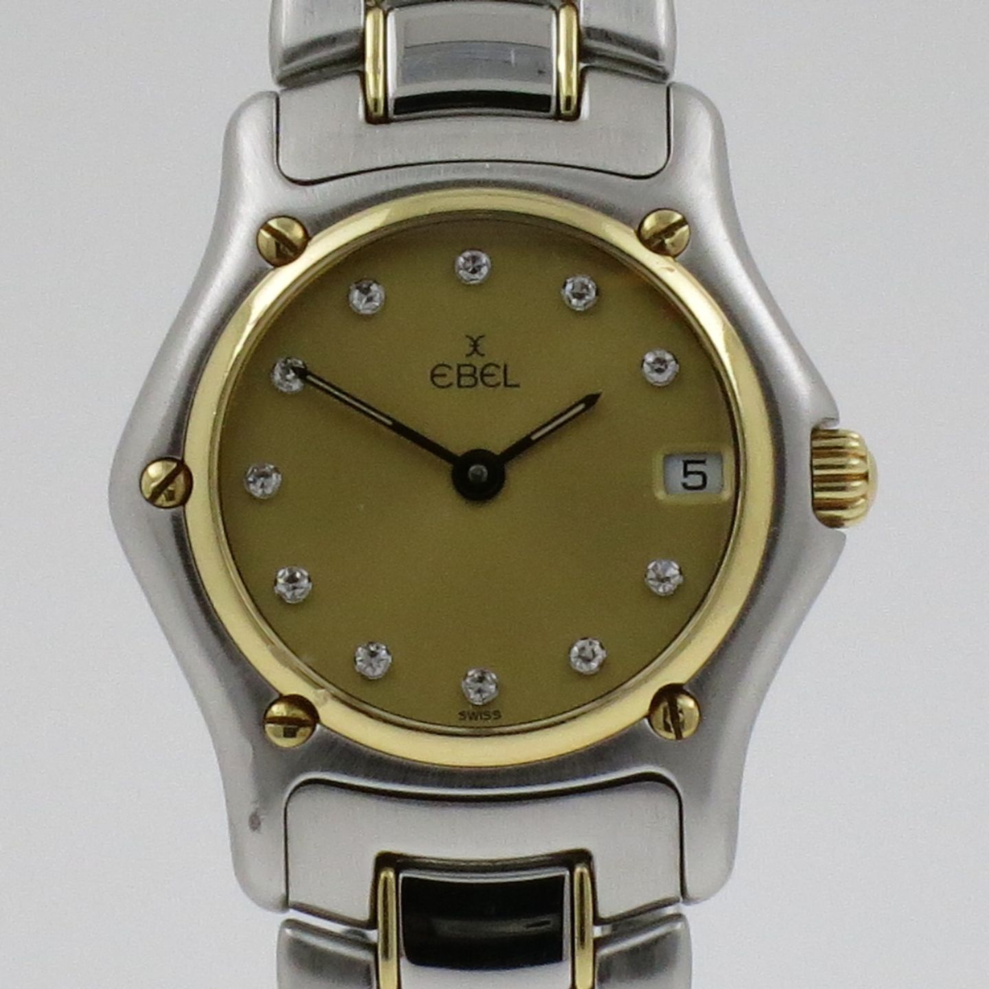 Ebel 1911 188901 (Unknown (random serial)) - Gold dial 26 mm Gold/Steel case (1/4)