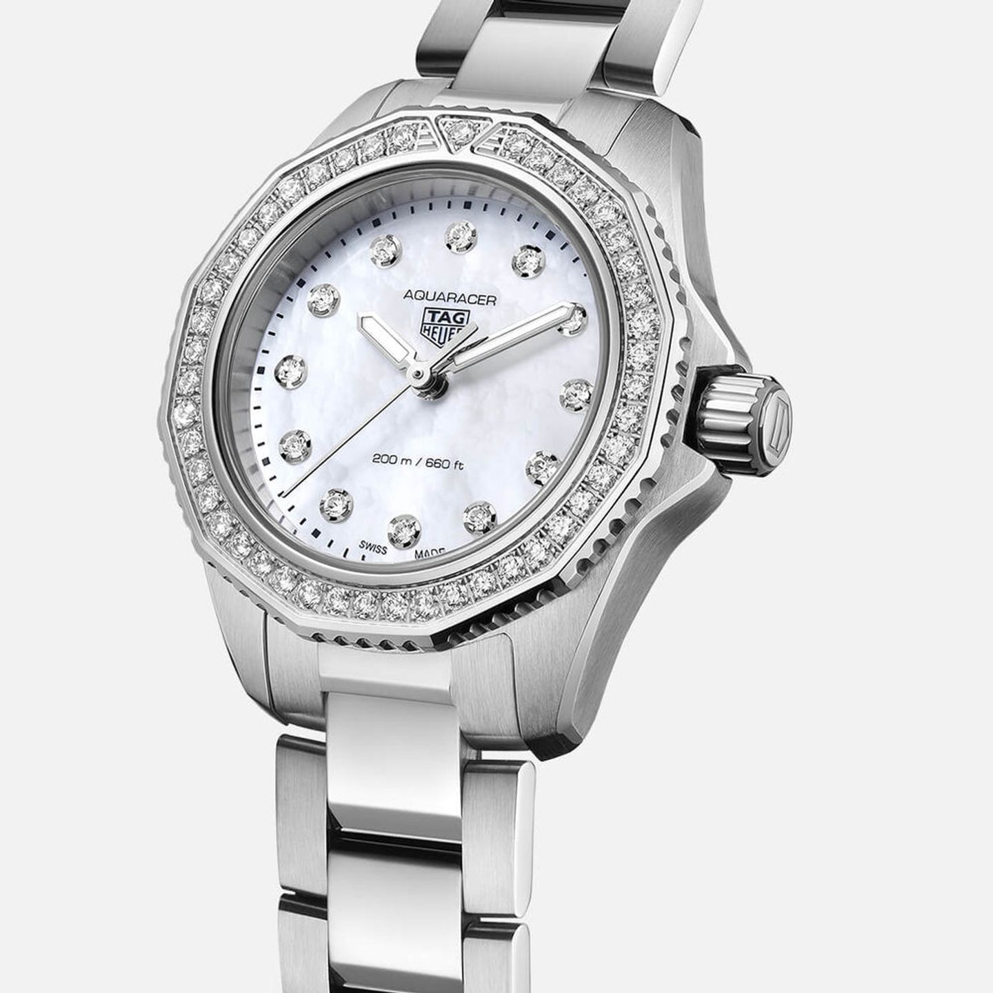 TAG Heuer Aquaracer Lady WBP1417.BA0622 (2023) - Pearl dial 30 mm Steel case (1/1)