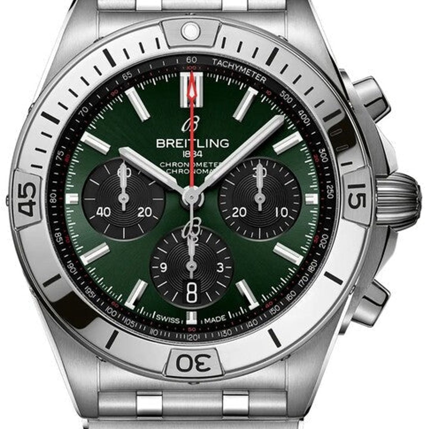 Breitling Chronomat 42 AB0134101L2A1 (2026) - Groen wijzerplaat 43mm Staal (1/1)