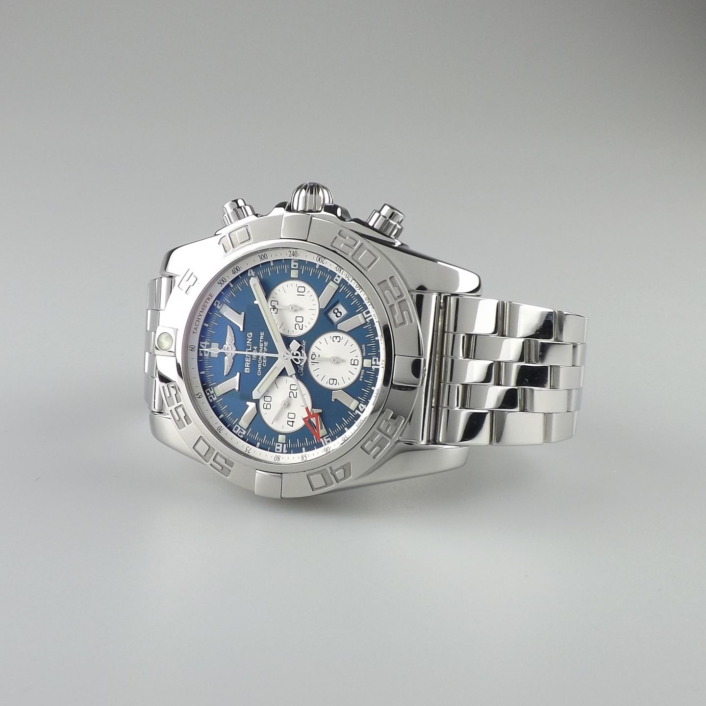Breitling Chronomat GMT AB0410 (Unknown (random serial)) - Blue dial 47 mm Steel case (4/8)