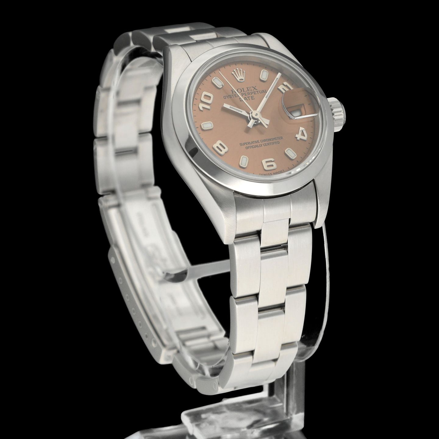 Rolex Oyster Perpetual Lady Date 79160 (2002) - 26mm Staal (3/7)