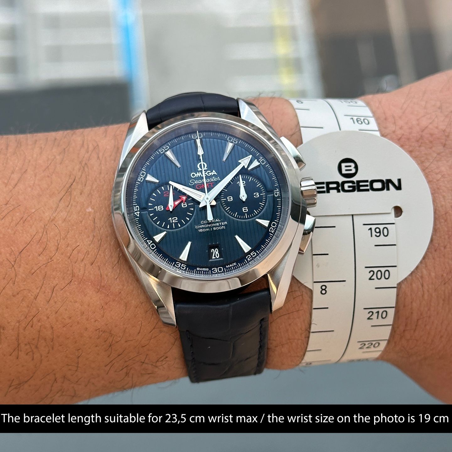 Omega Seamaster Aqua Terra 231.13.43.52.03.001 (Unknown (random serial)) - Blue dial 43 mm Steel case (3/8)