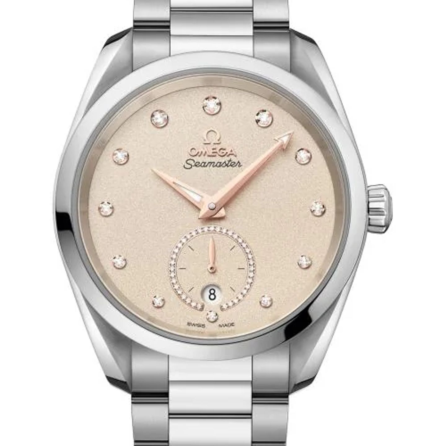 Omega Seamaster Aqua Terra 220.10.38.20.59.001 (2026) - Beige wijzerplaat 38mm Staal (1/1)
