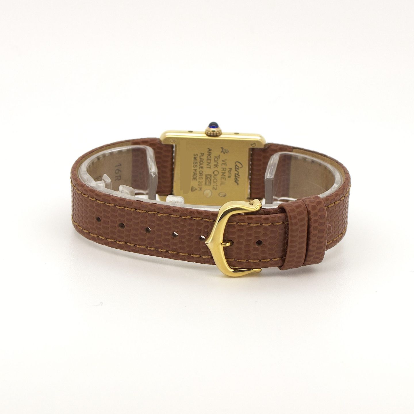 Cartier Tank Vermeil 366001 (Onbekend (willekeurig serienummer)) - 20mm Zilver (5/8)