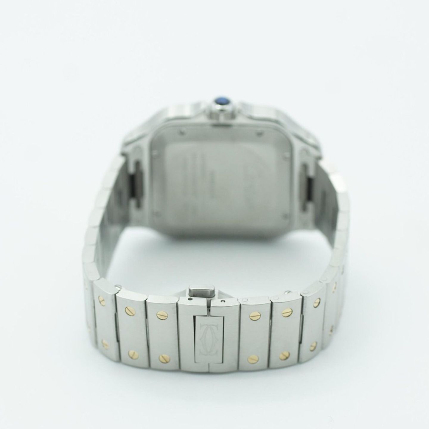 Cartier Santos W2SA0006 (2019) - White dial 40 mm Gold/Steel case (8/8)