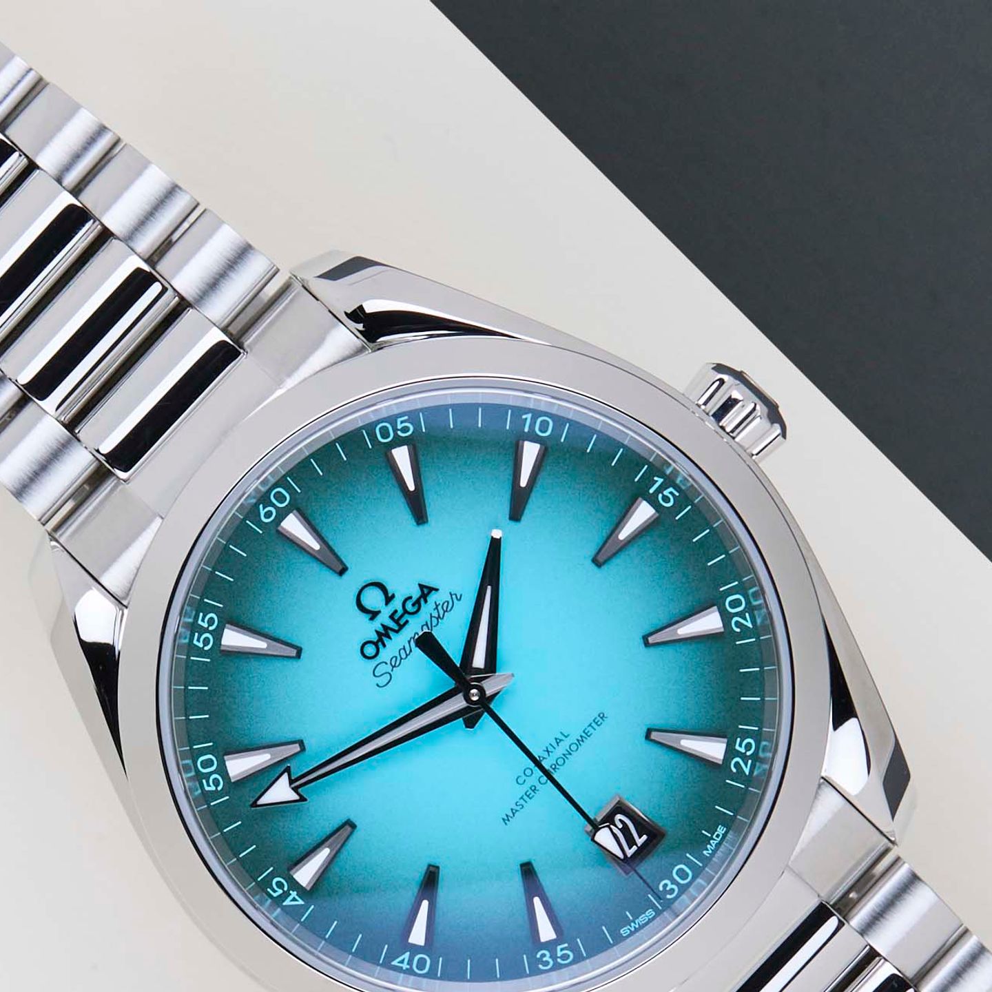 Omega Seamaster Aqua Terra 220.10.41.21.03.006 (2025) - Turquoise dial 41 mm Steel case (3/8)
