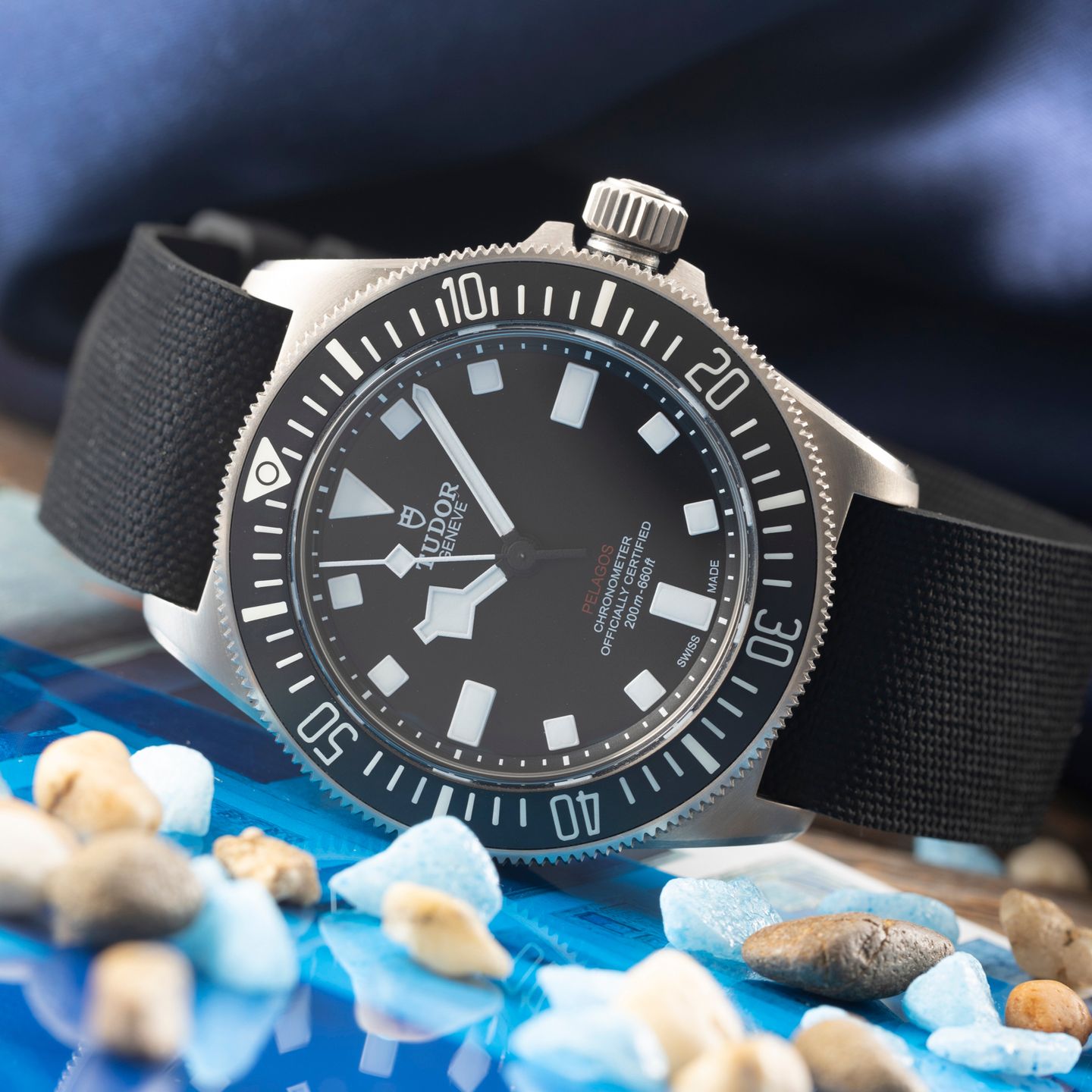 Tudor Pelagos 25717N (Onbekend (willekeurig serienummer)) - Zwart wijzerplaat 42mm Titanium (2/8)