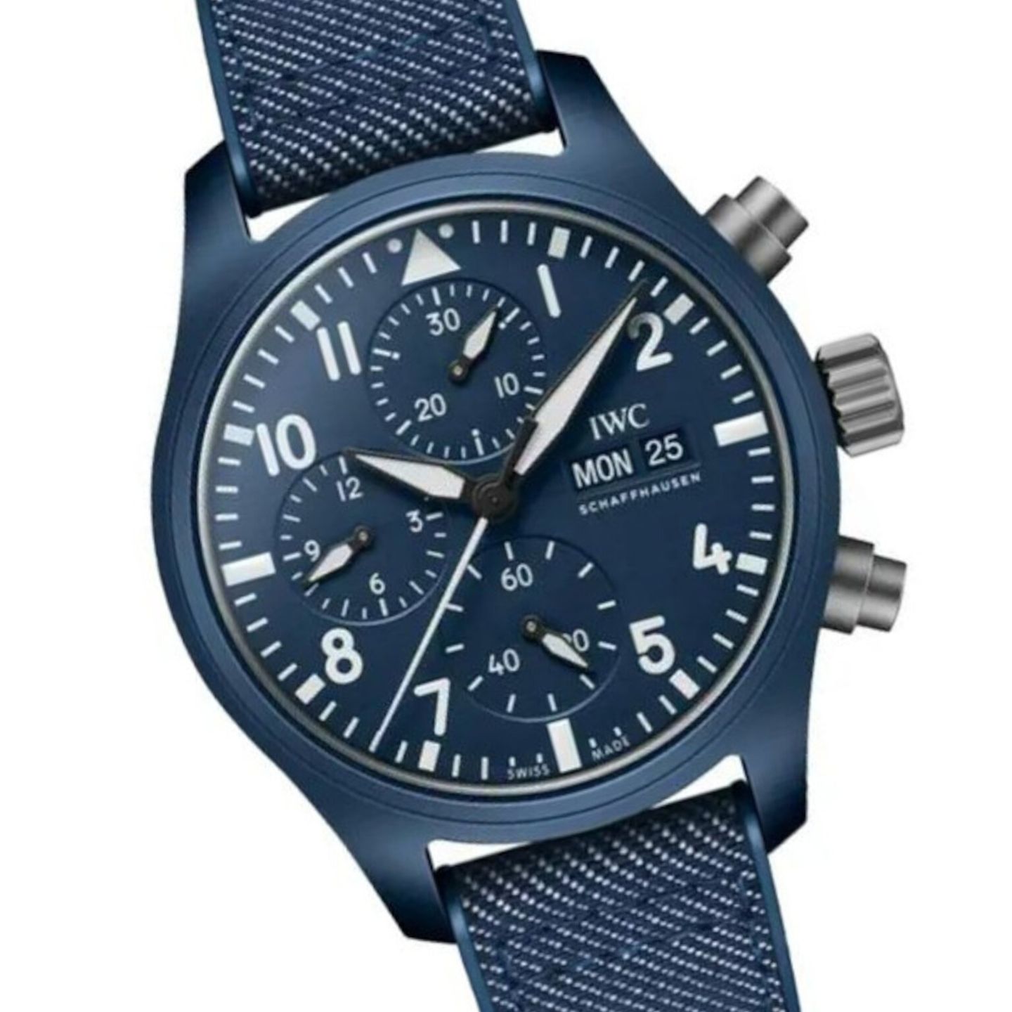 IWC Pilot Chronograph Top Gun IW389404 (2024) - Blauw wijzerplaat 42mm Keramiek (1/1)