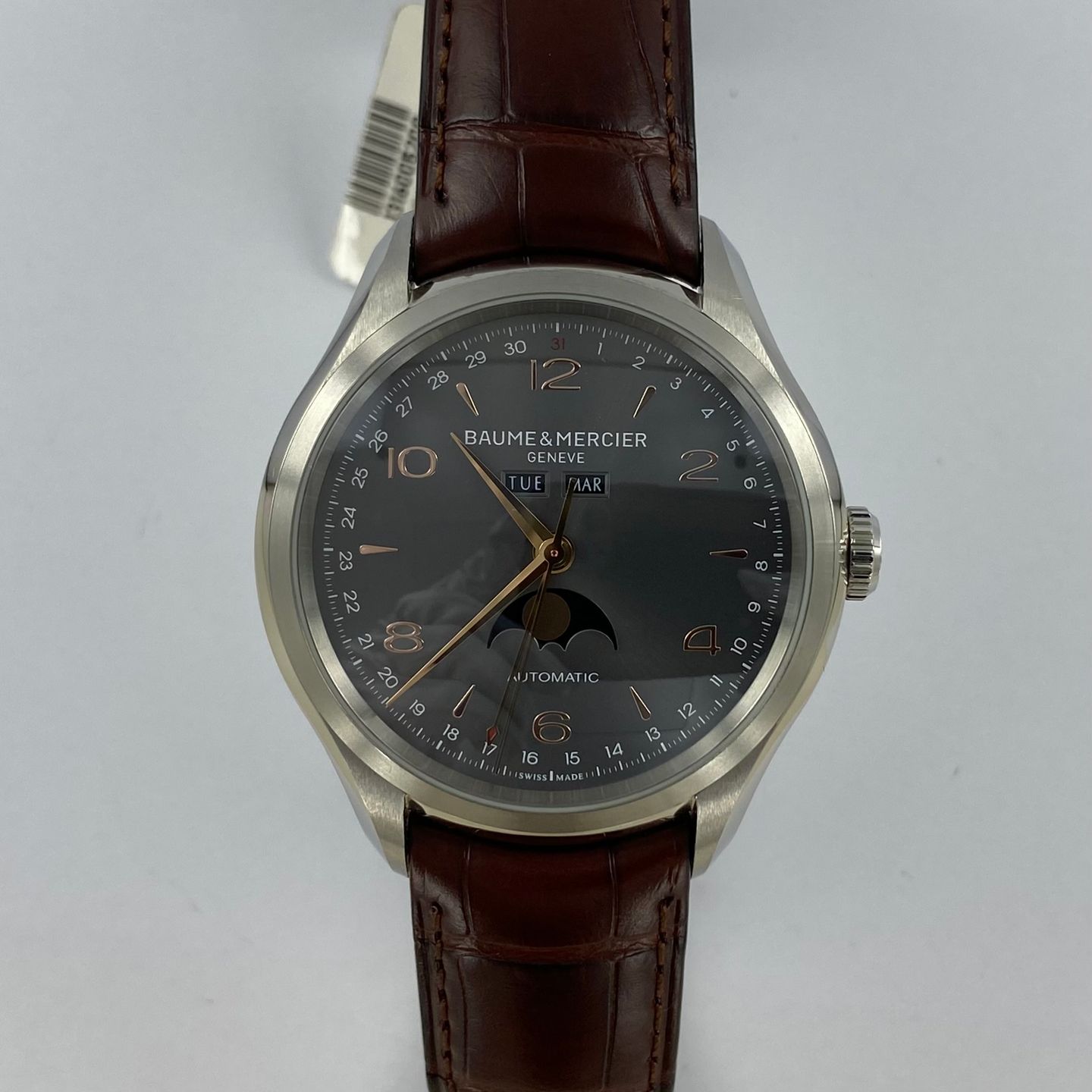Baume & Mercier Clifton M0A10213 (Unknown (random serial)) - Grey dial 43 mm Steel case (5/6)