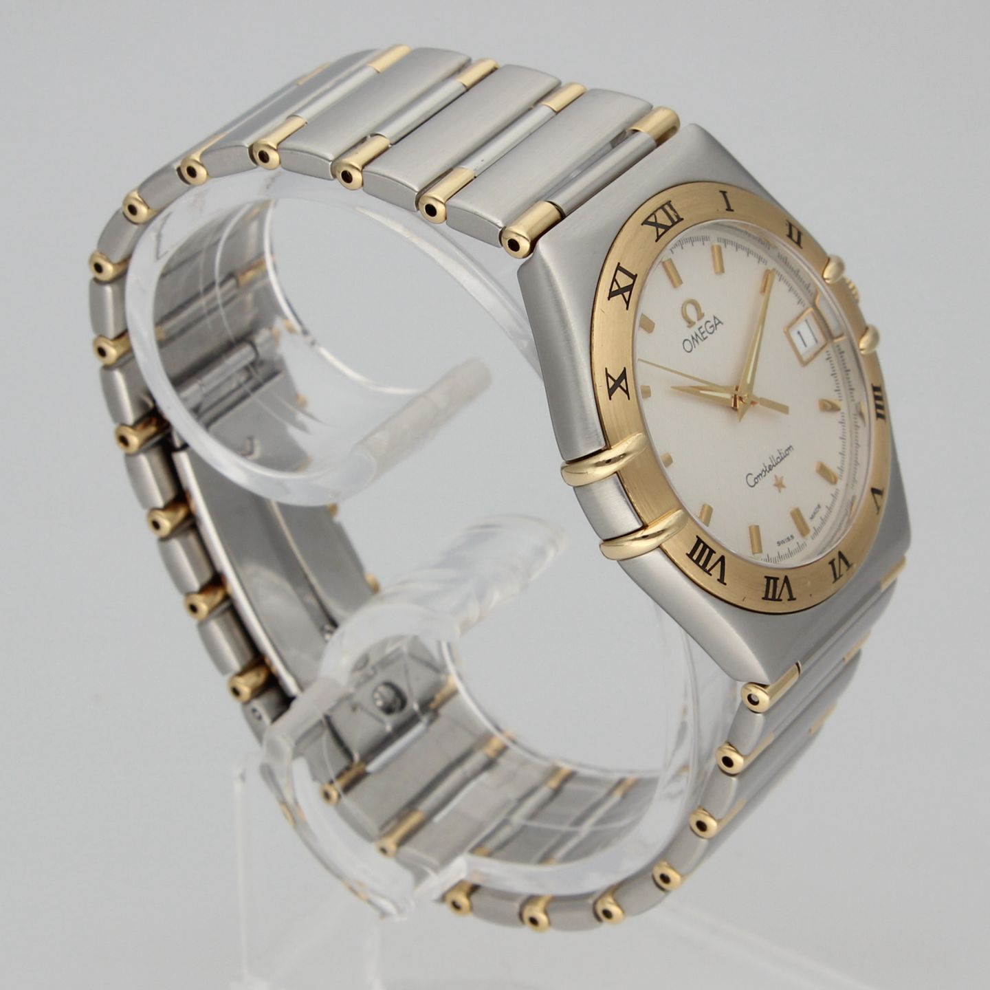 Omega Constellation 13123000 (Unknown (random serial)) - White dial 36 mm Gold/Steel case (6/8)