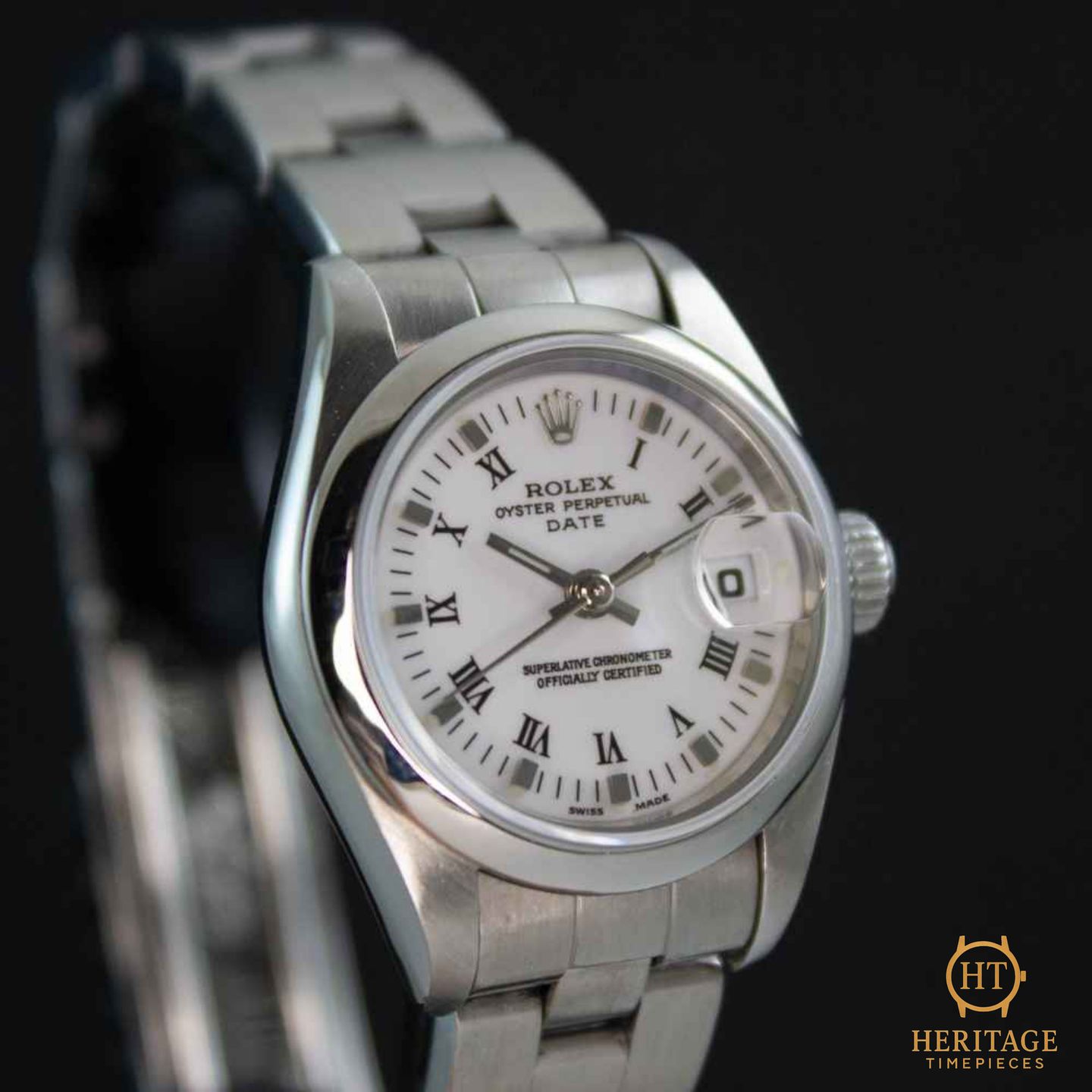 Rolex Oyster Perpetual Lady Date 79160 (1999) - 26mm Staal (6/8)