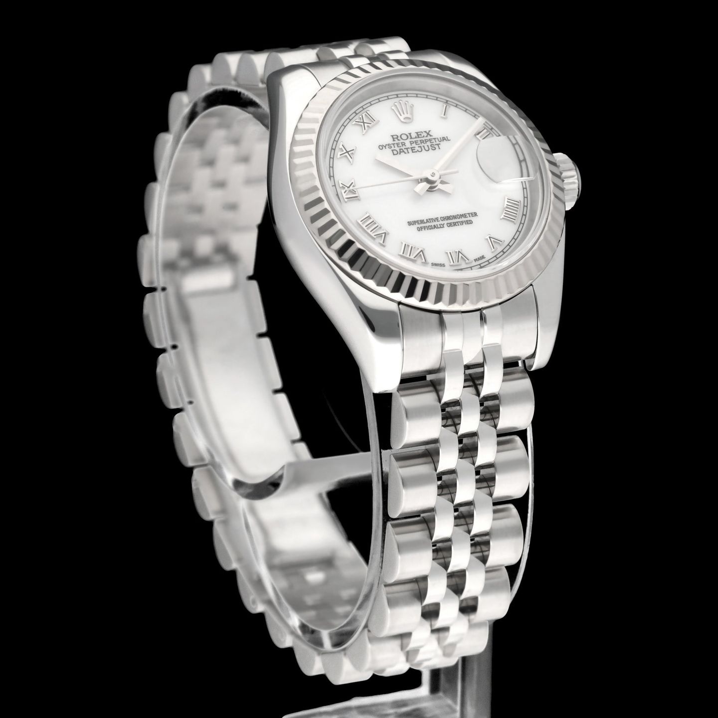 Rolex Lady-Datejust 179174 (2006) - White dial 26 mm Steel case (6/8)