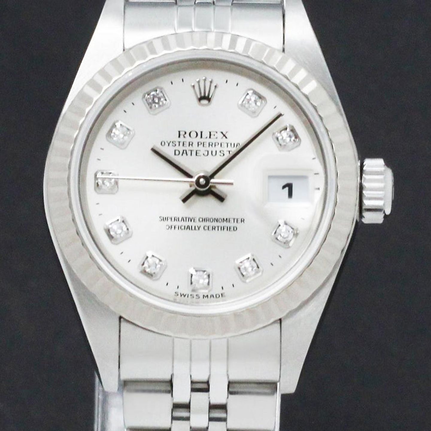 Rolex Lady-Datejust 79174 (2001) - Silver dial 26 mm Steel case (1/7)