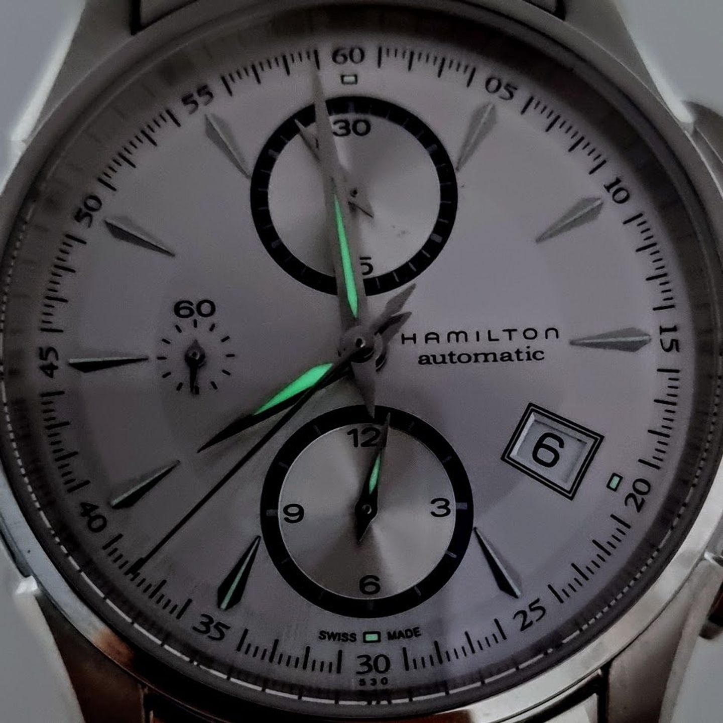 Hamilton Jazzmaster Auto Chrono H32616153 (2025) - White dial 42 mm Steel case (5/8)