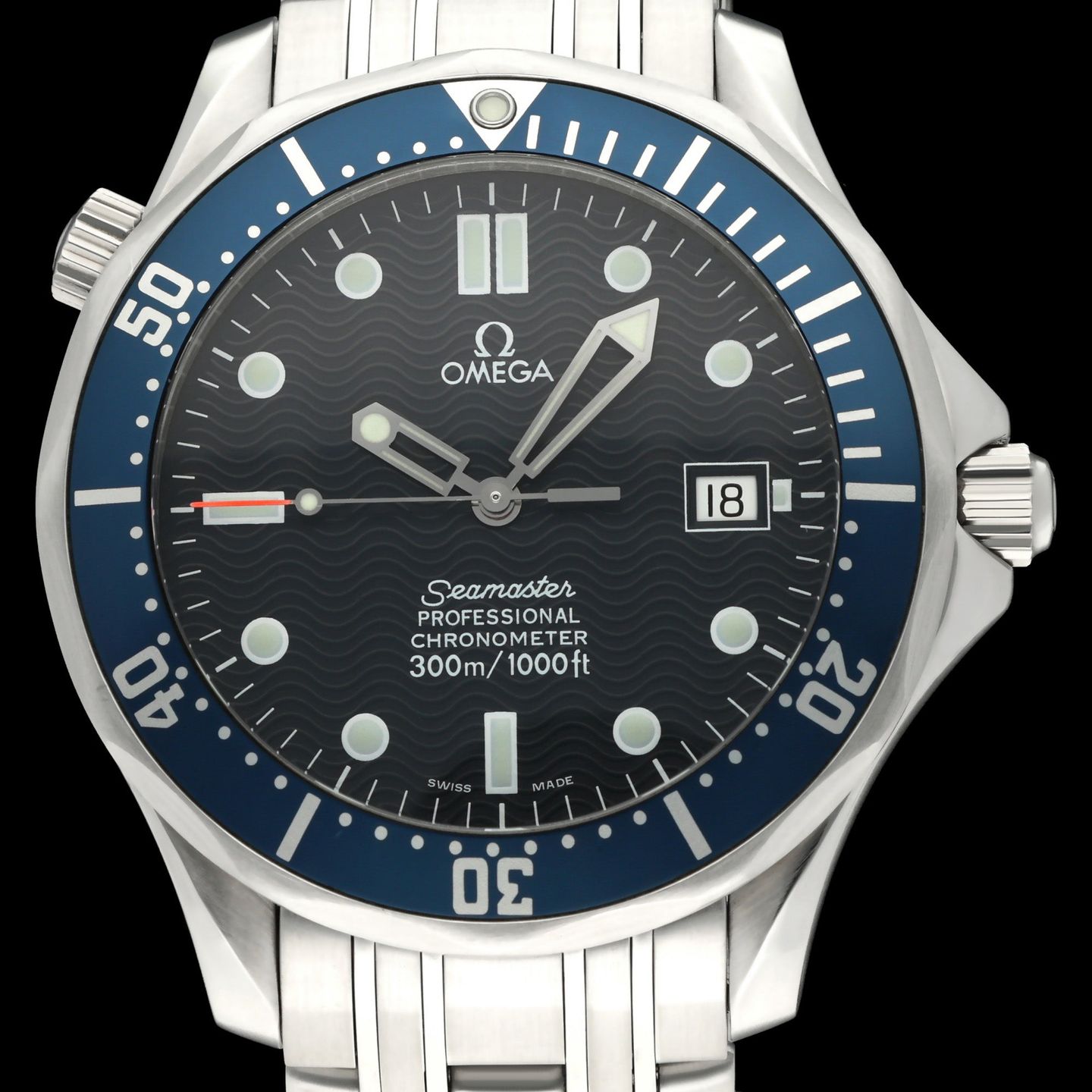 Omega Seamaster Diver 300 M 2531.80.00 (1999) - Blue dial 41 mm Steel case (1/8)