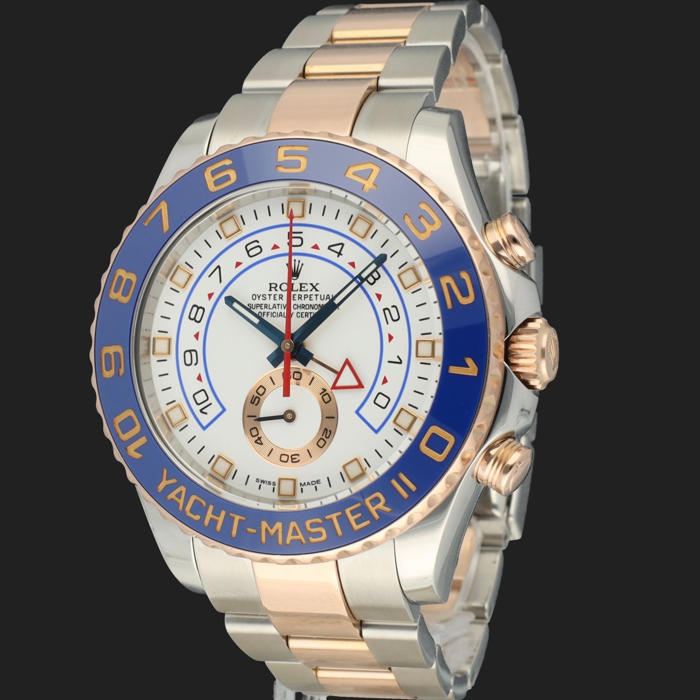 Rolex Yacht-Master II 116681 (2014) - Wit wijzerplaat 44mm Goud/Staal (1/8)