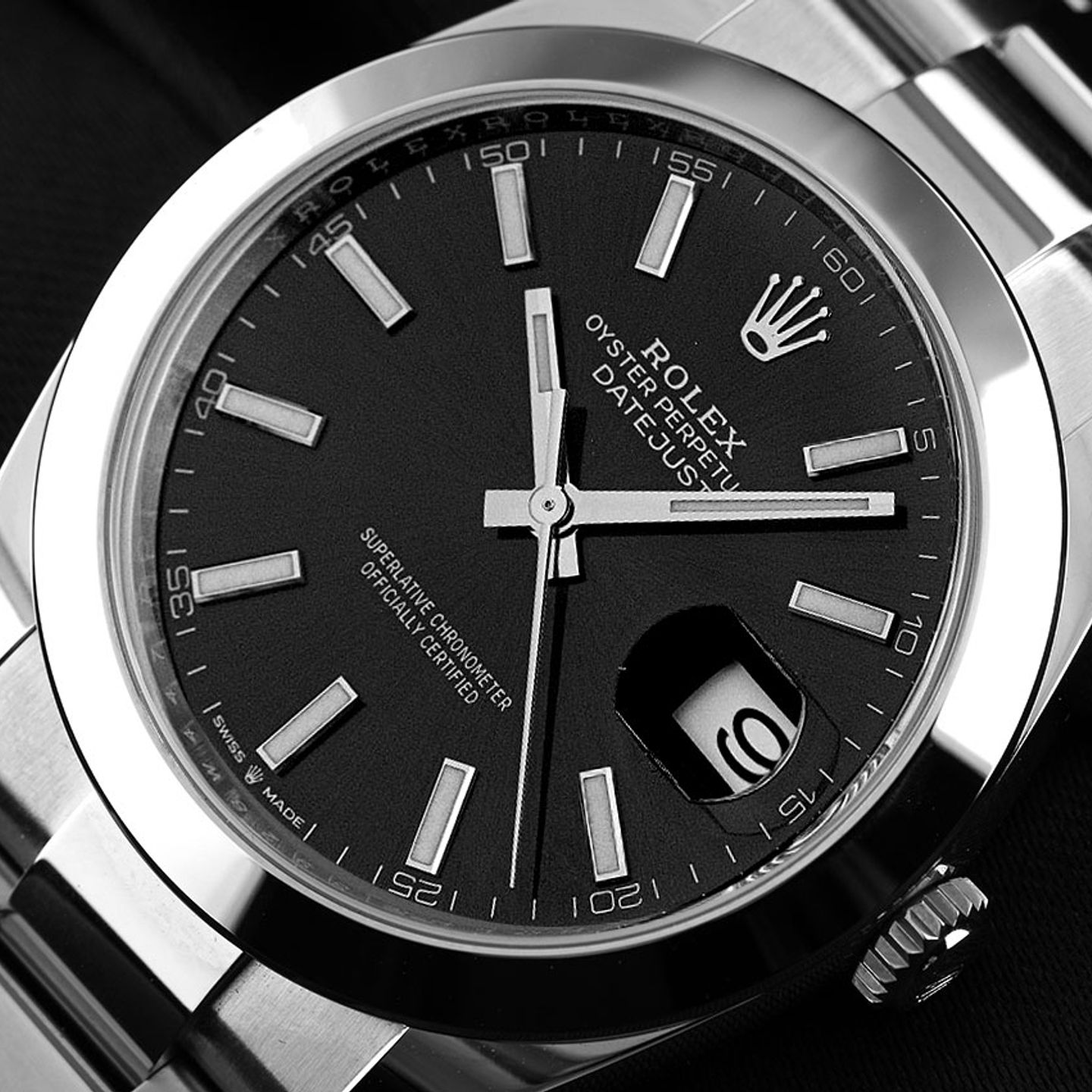 Rolex Datejust 41 126300 (2025) - Zwart wijzerplaat 41mm Staal (3/7)