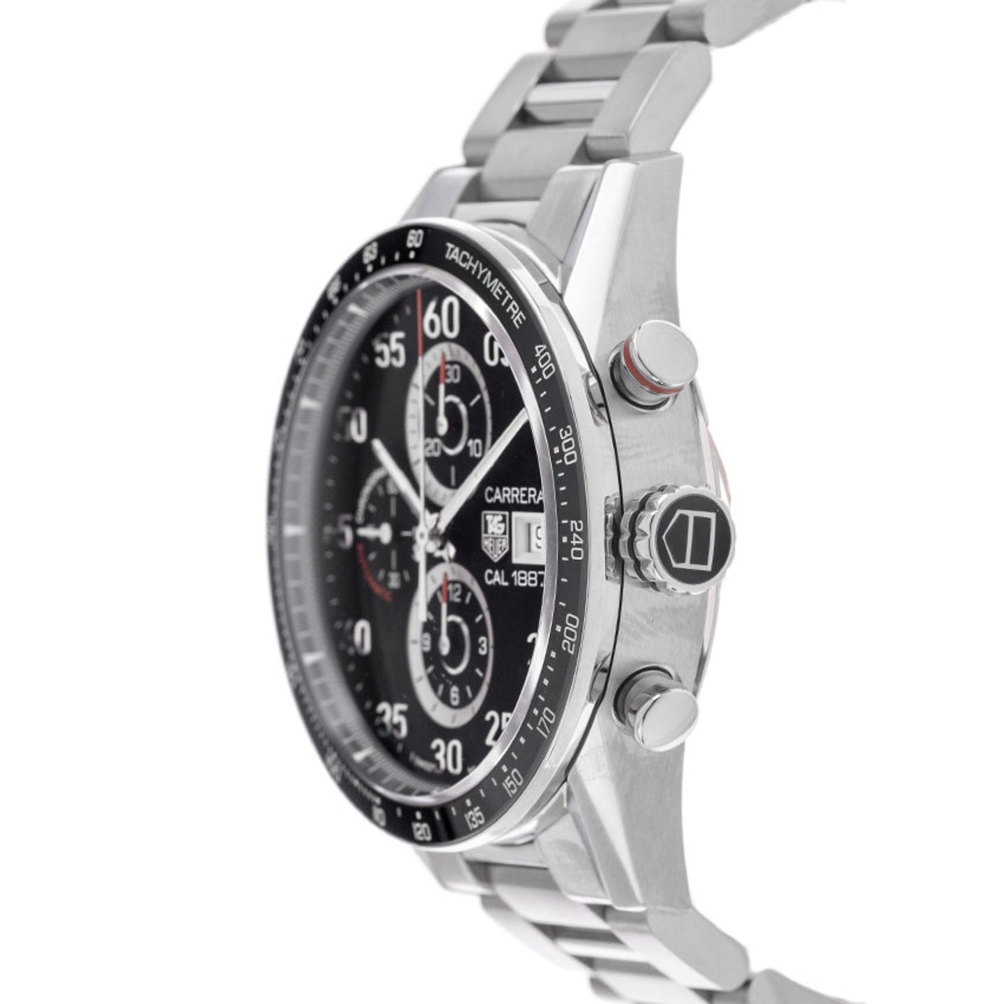 TAG Heuer Carrera Calibre 1887 CAR2A10.BA0799 (2014) - Zwart wijzerplaat 43mm Staal (4/7)