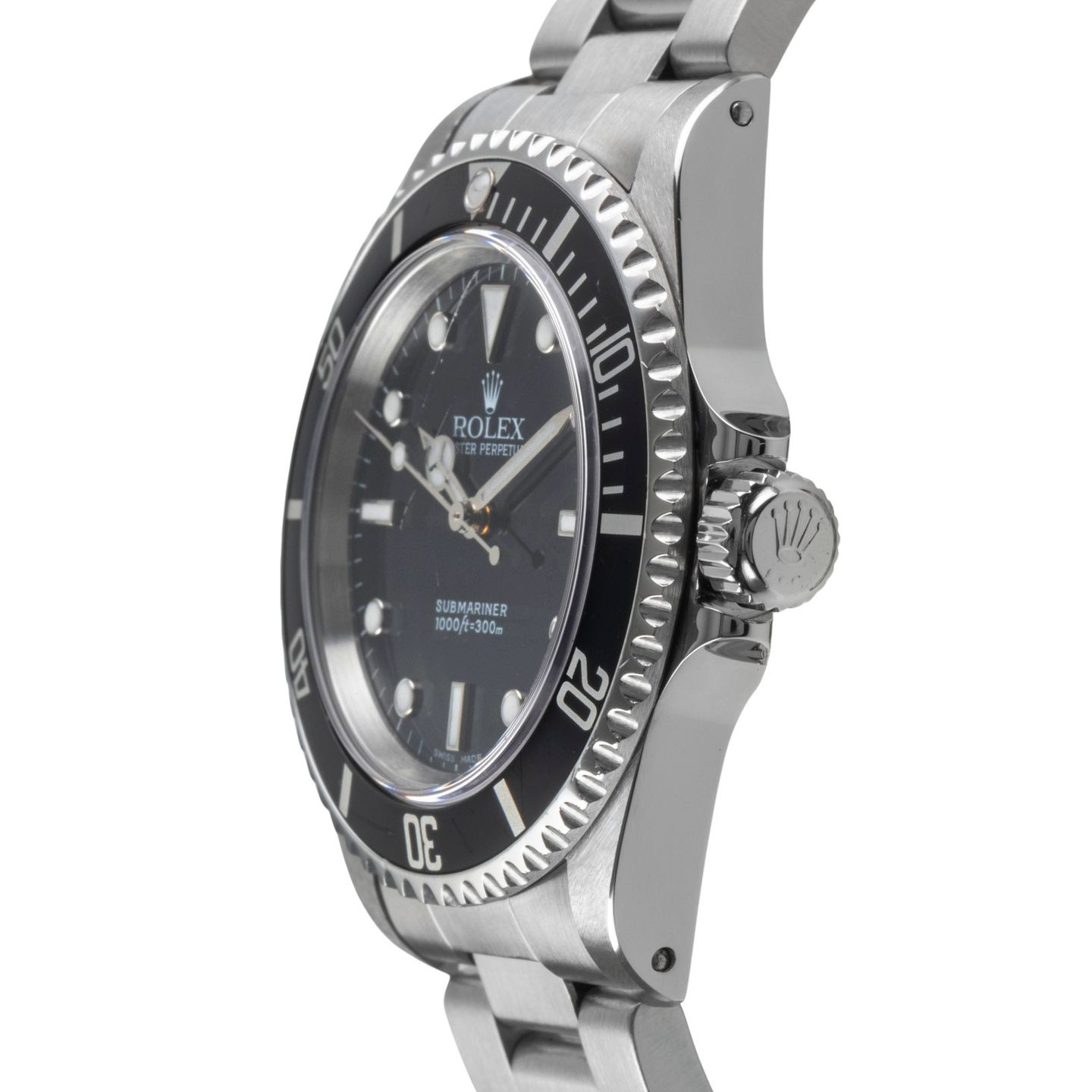 Rolex Submariner No Date 14060M (2001) - Zwart wijzerplaat 40mm Staal (6/8)