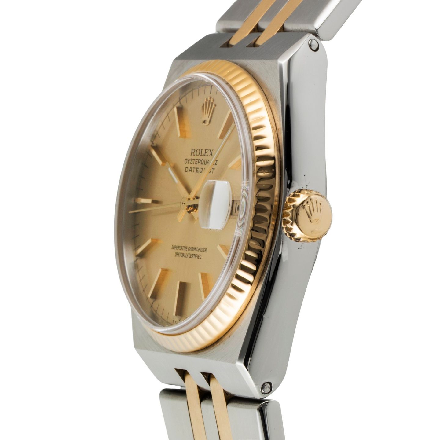 Rolex Datejust Oysterquartz 17013 (1986) - 36 mm Gold/Steel case (6/8)