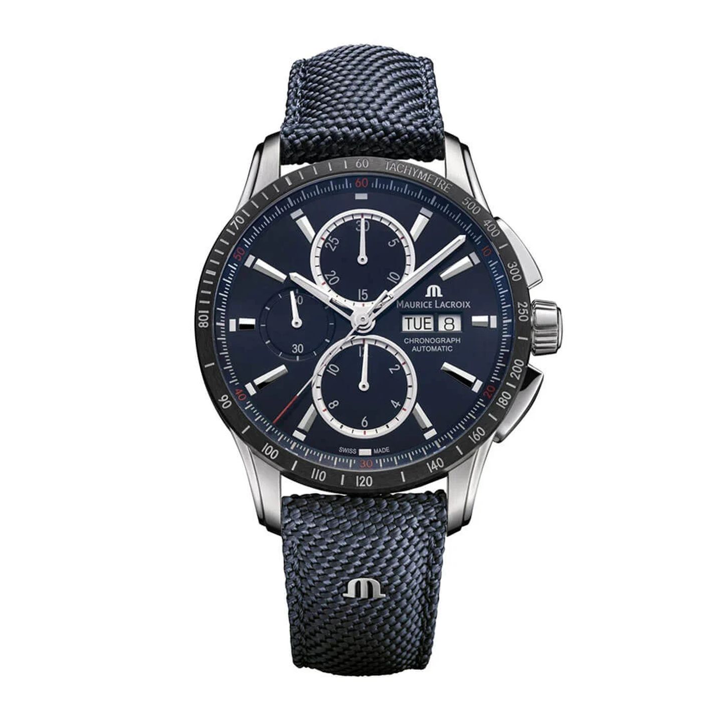 Maurice Lacroix Pontos S PT6038-SSL24-430-4 (2023) - Blue dial 43 mm Steel case (3/3)