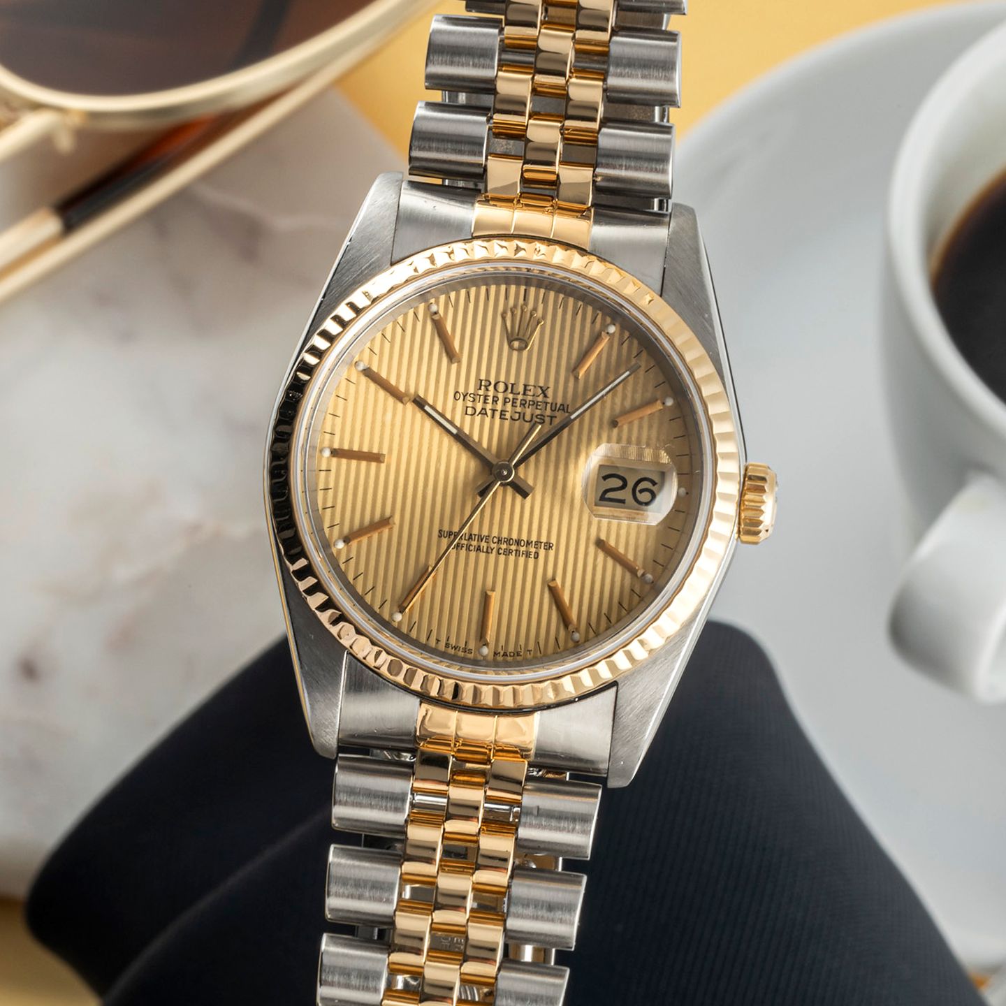 Rolex Datejust 36 16233 (1988) - 36mm Goud/Staal (3/8)